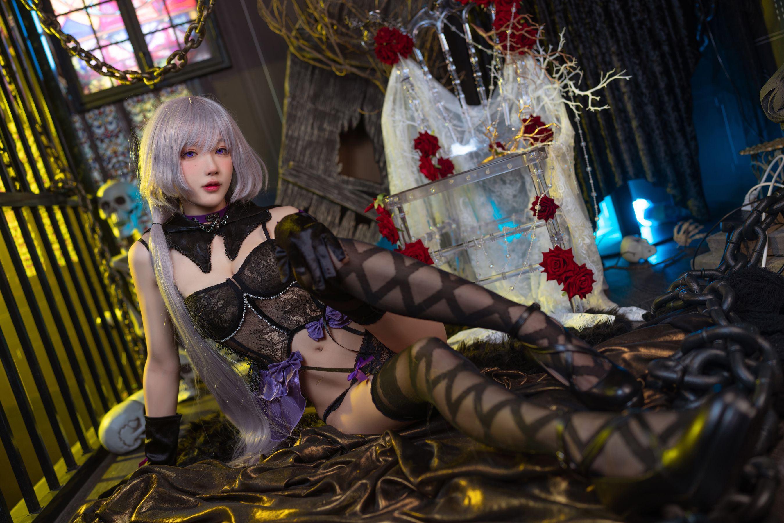 [福利COS] 动漫博主阿包也是兔娘 - 午夜瞌睡魔女