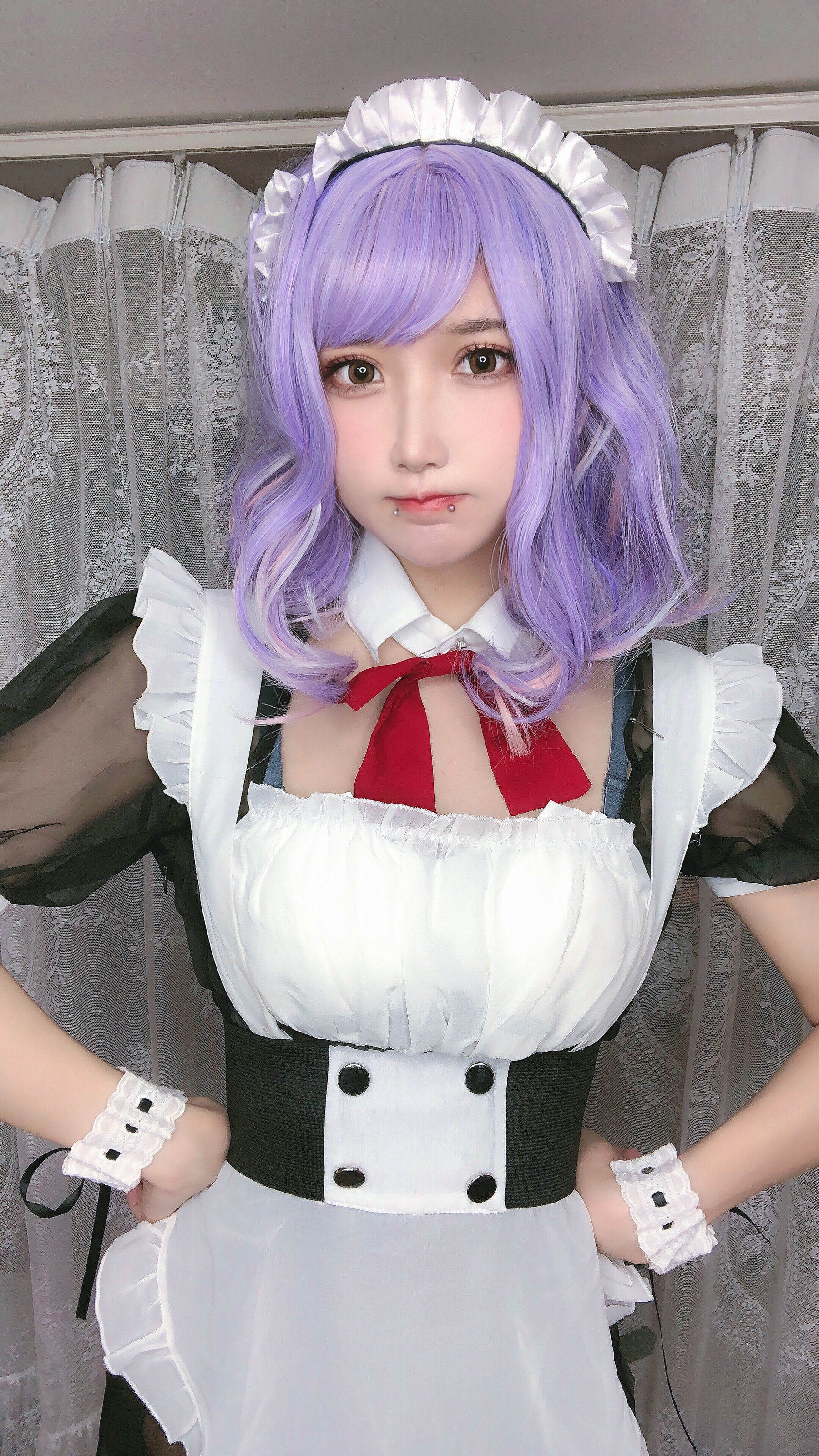 [福利COS] 动漫博主阿包也是兔娘 - 女仆