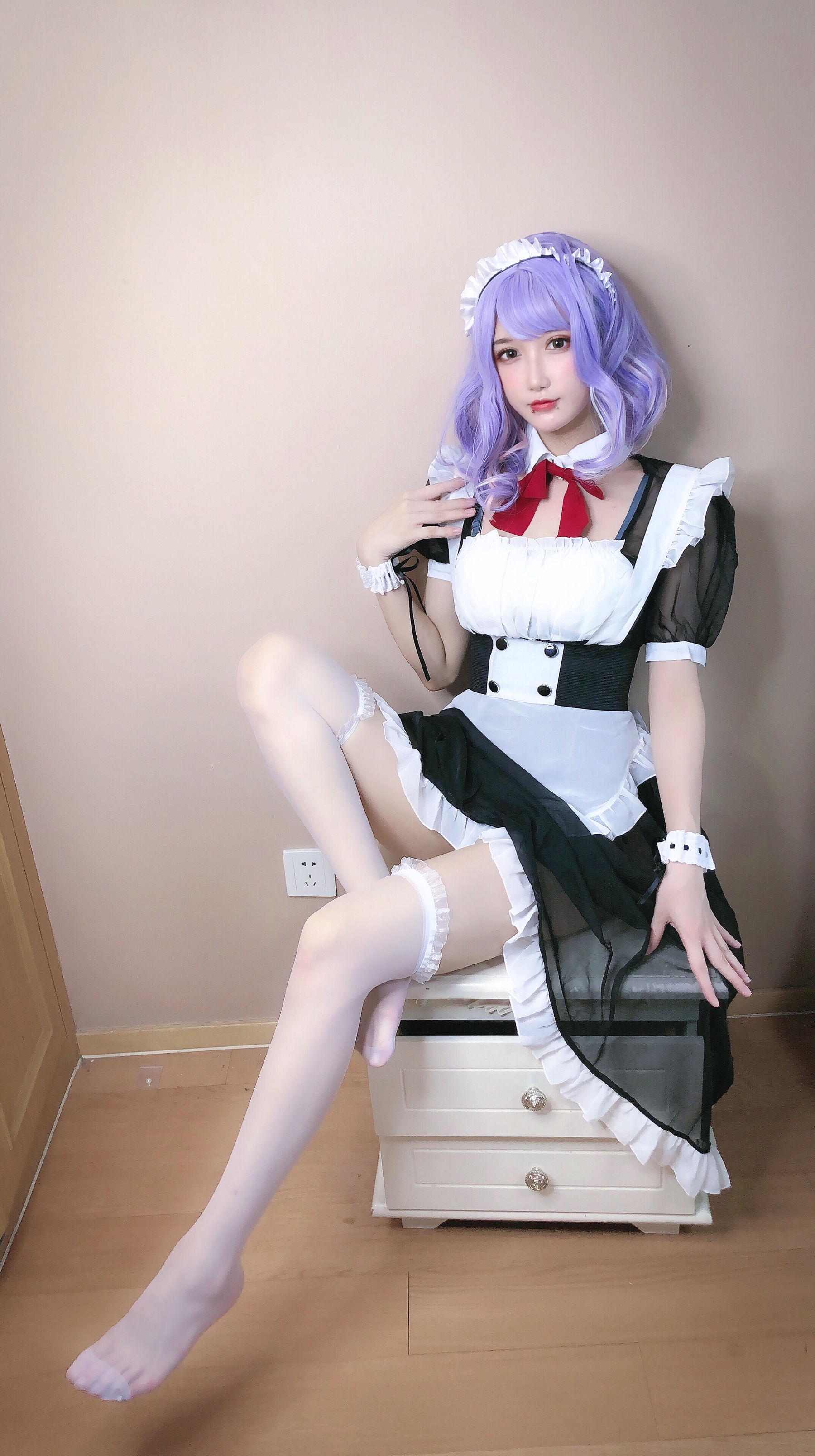 [福利COS] 动漫博主阿包也是兔娘 - 女仆