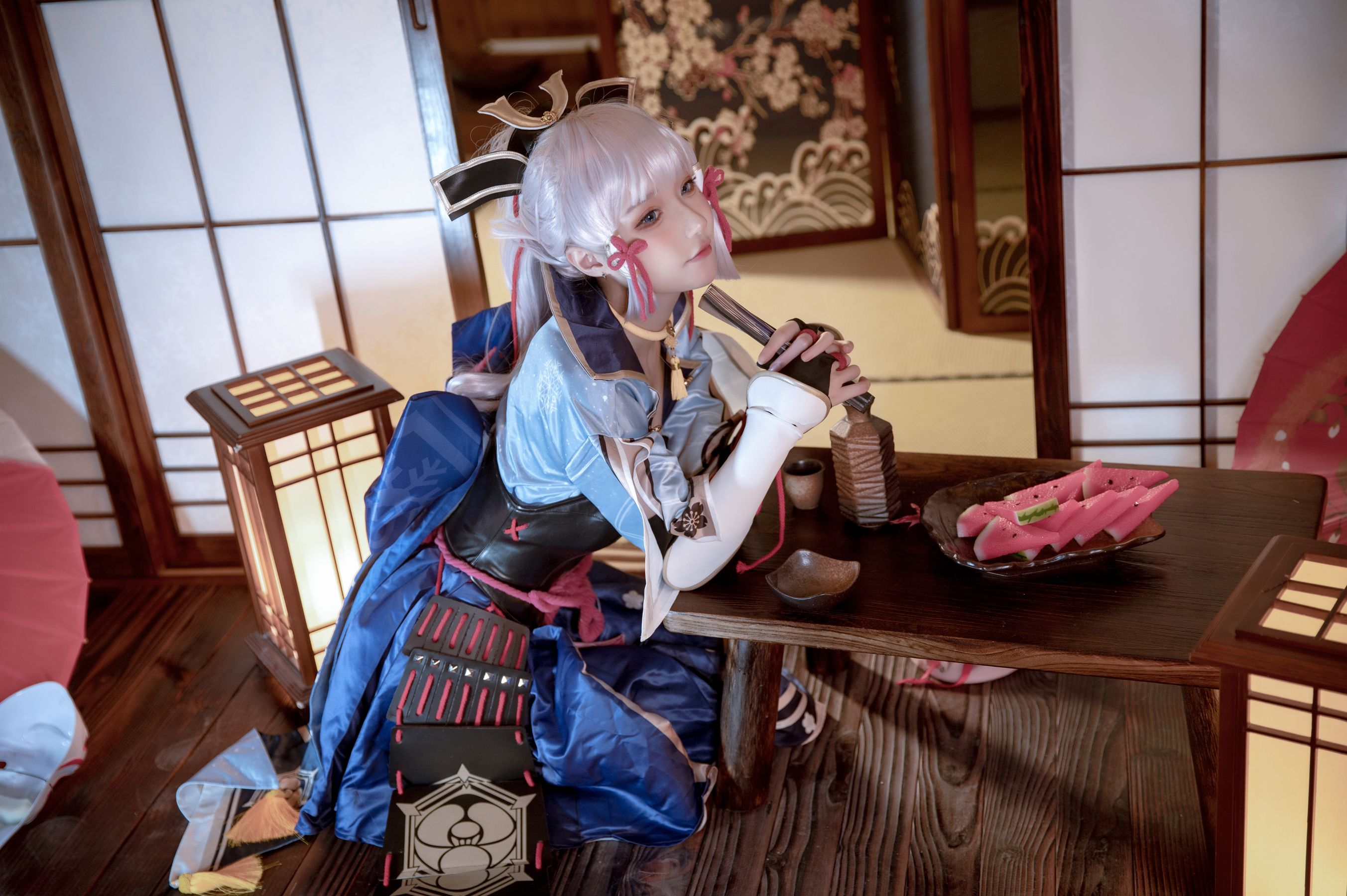 [福利COS] 动漫博主阿包也是兔娘 - 神里凌华
