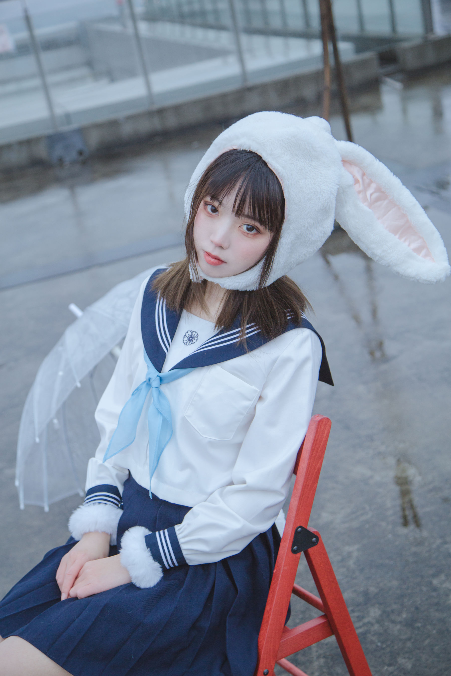 [福利COS] 可爱妹子Fushii_海堂 - 兔兔头