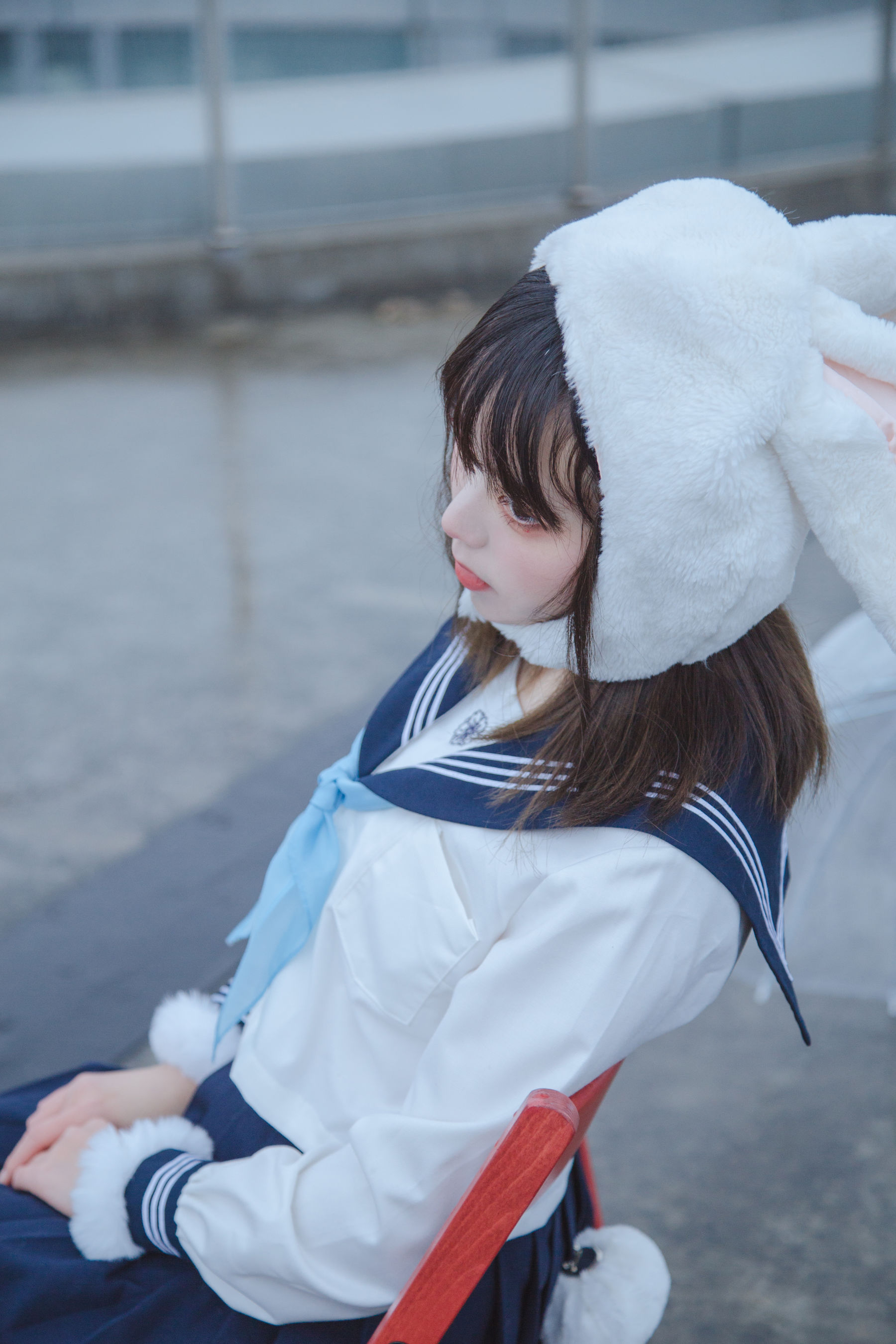 [福利COS] 可爱妹子Fushii_海堂 - 兔兔头
