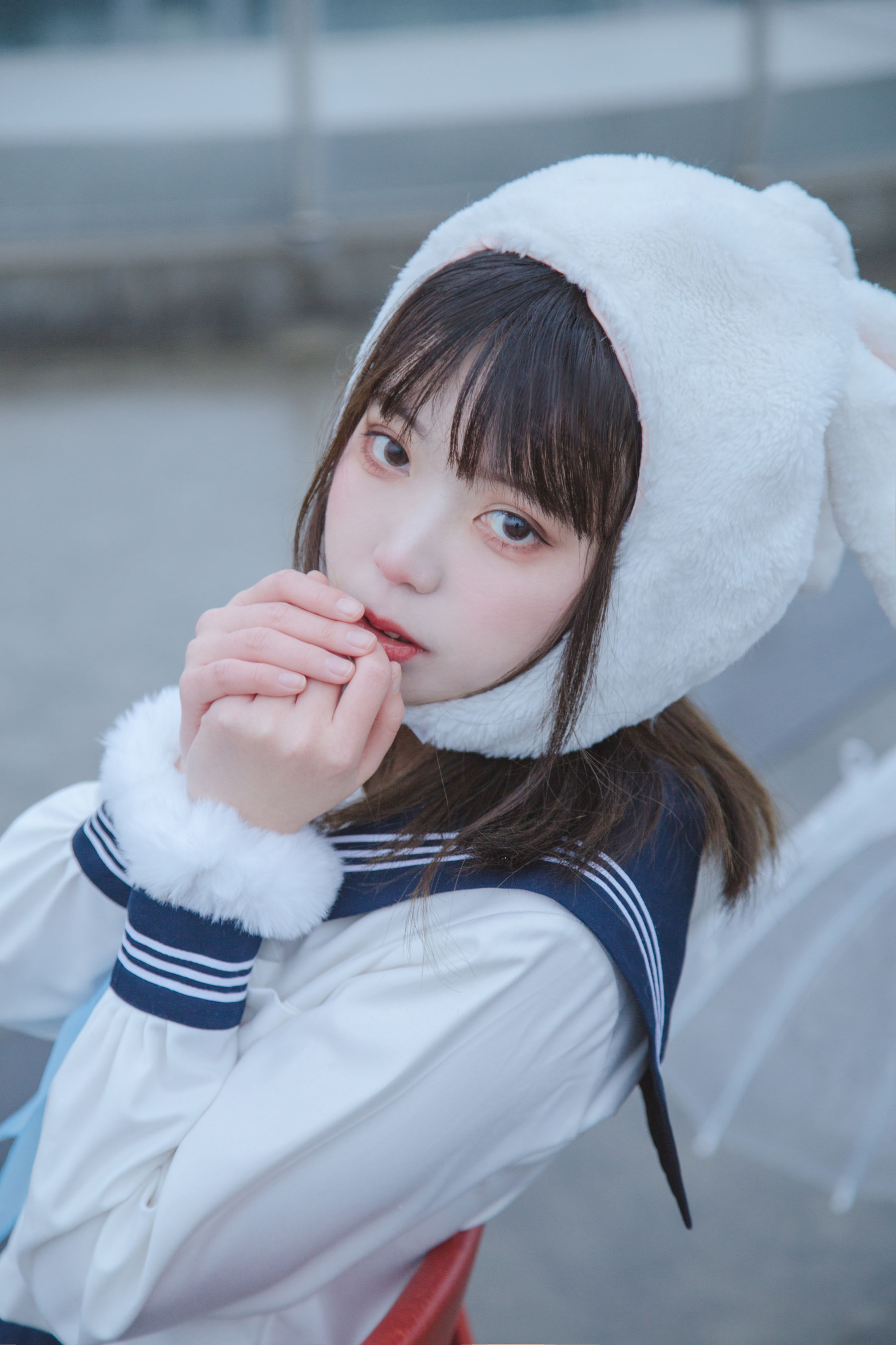 [福利COS] 可爱妹子Fushii_海堂 - 兔兔头