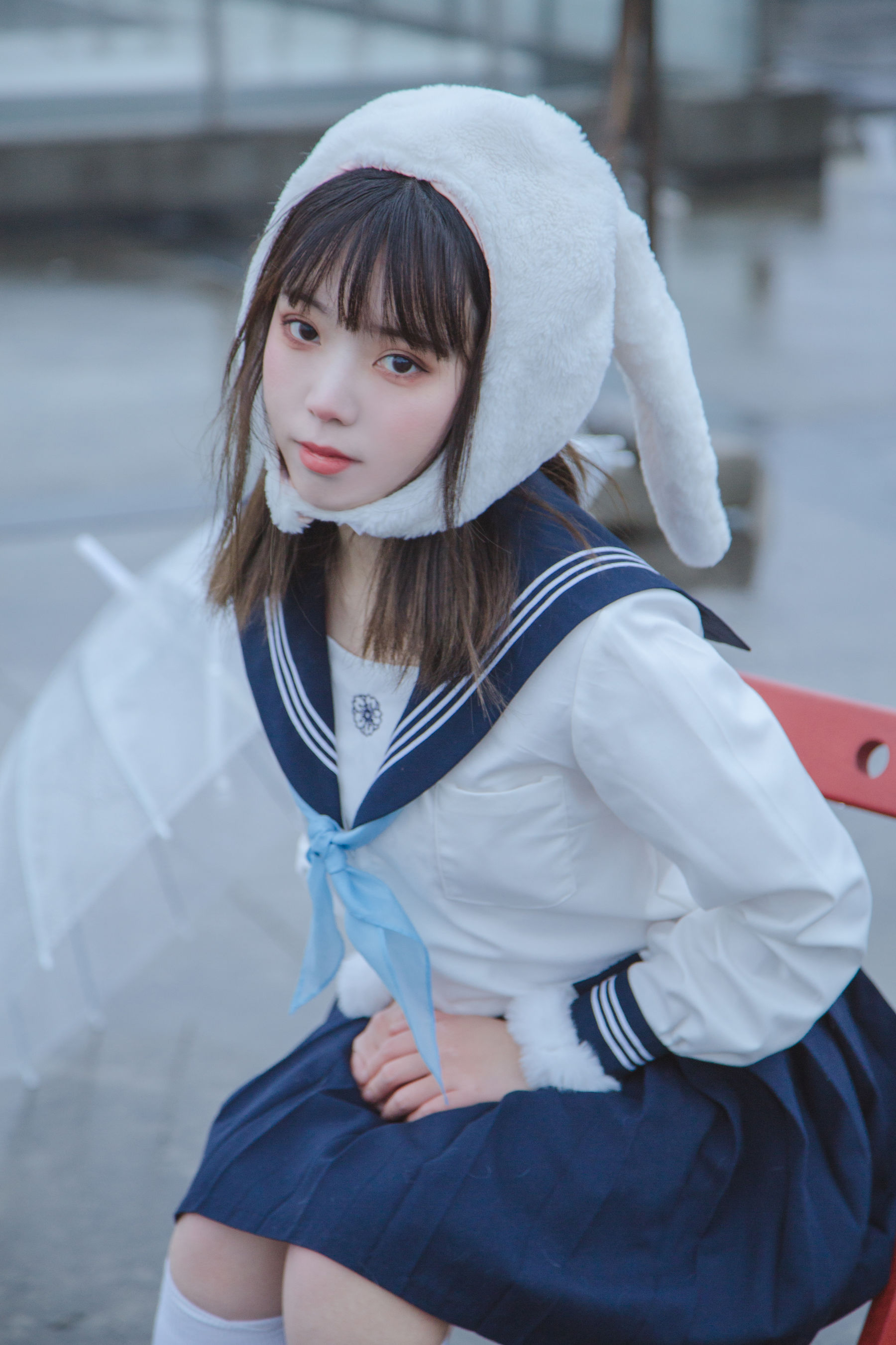 [福利COS] 可爱妹子Fushii_海堂 - 兔兔头