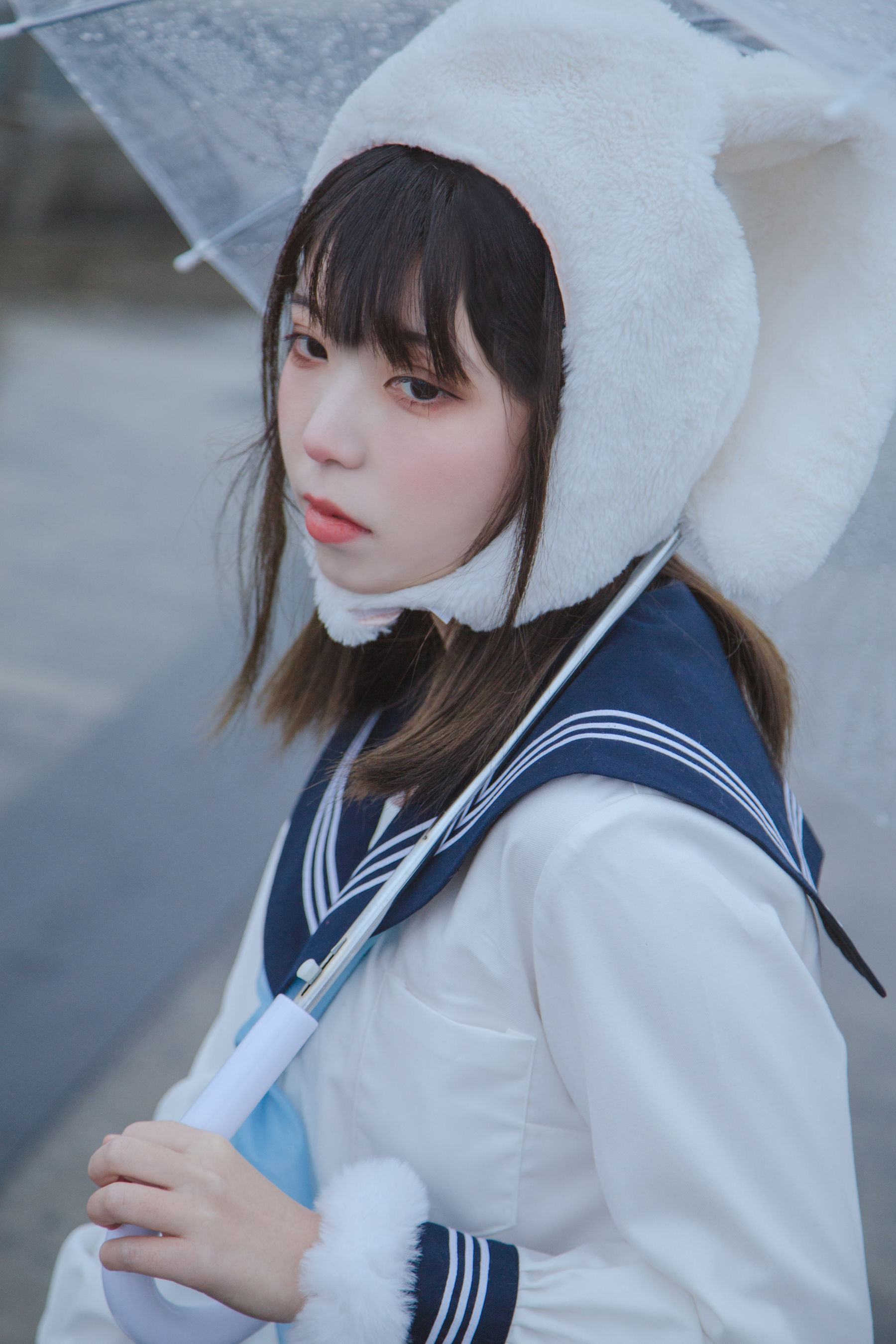 [福利COS] 可爱妹子Fushii_海堂 - 兔兔头