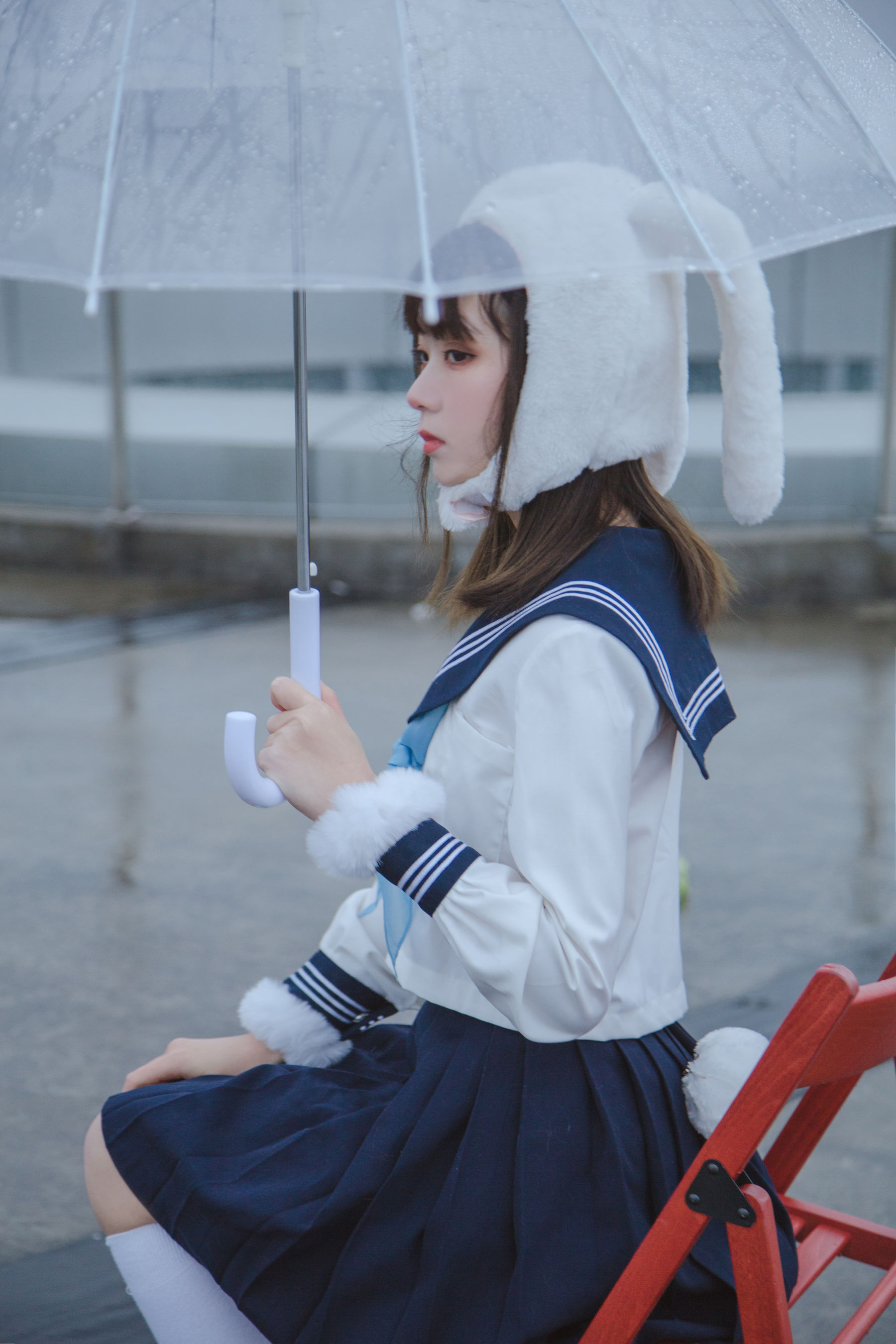 [福利COS] 可爱妹子Fushii_海堂 - 兔兔头