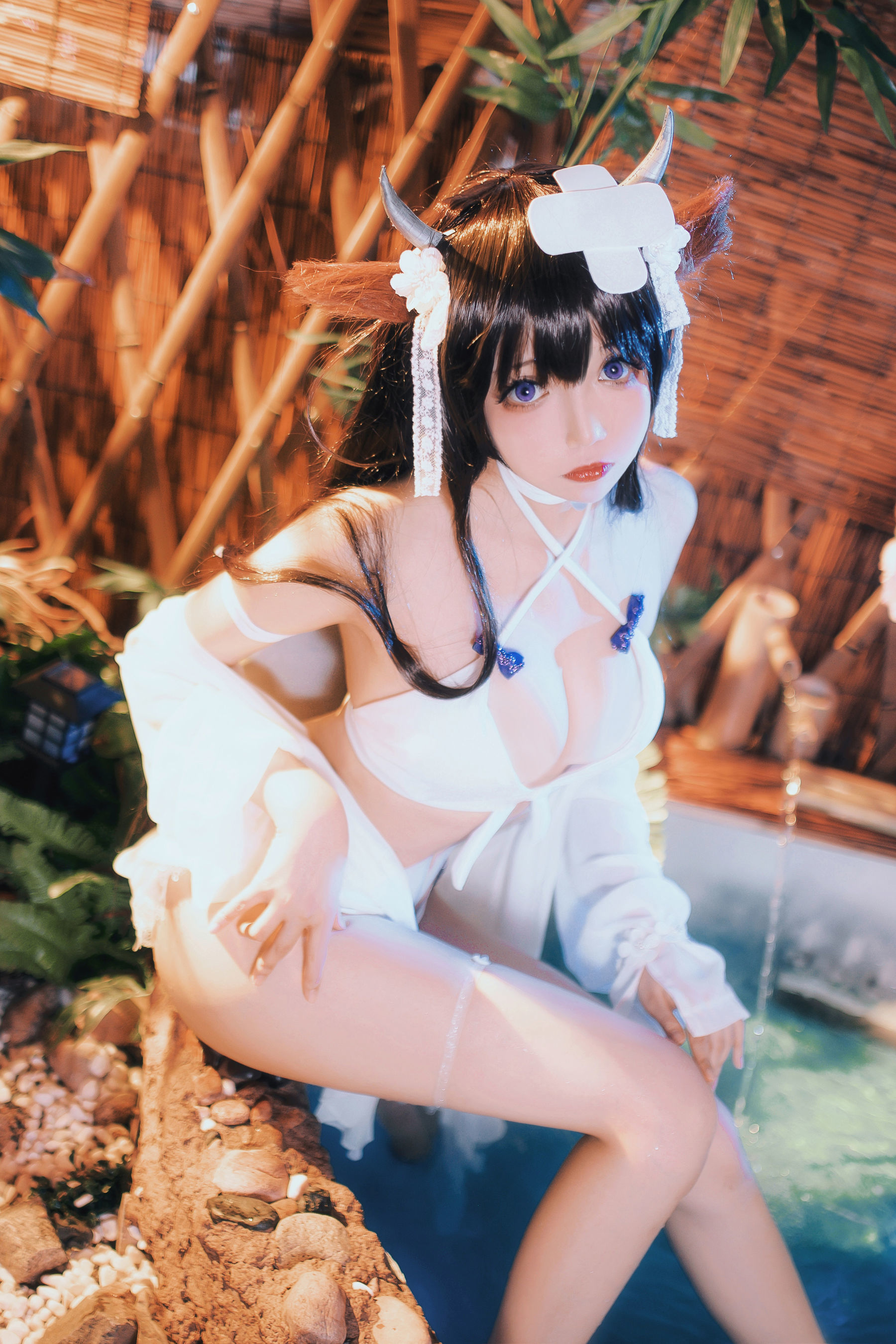 [福利COS] 小野寺地瓜 - 小牛泳装