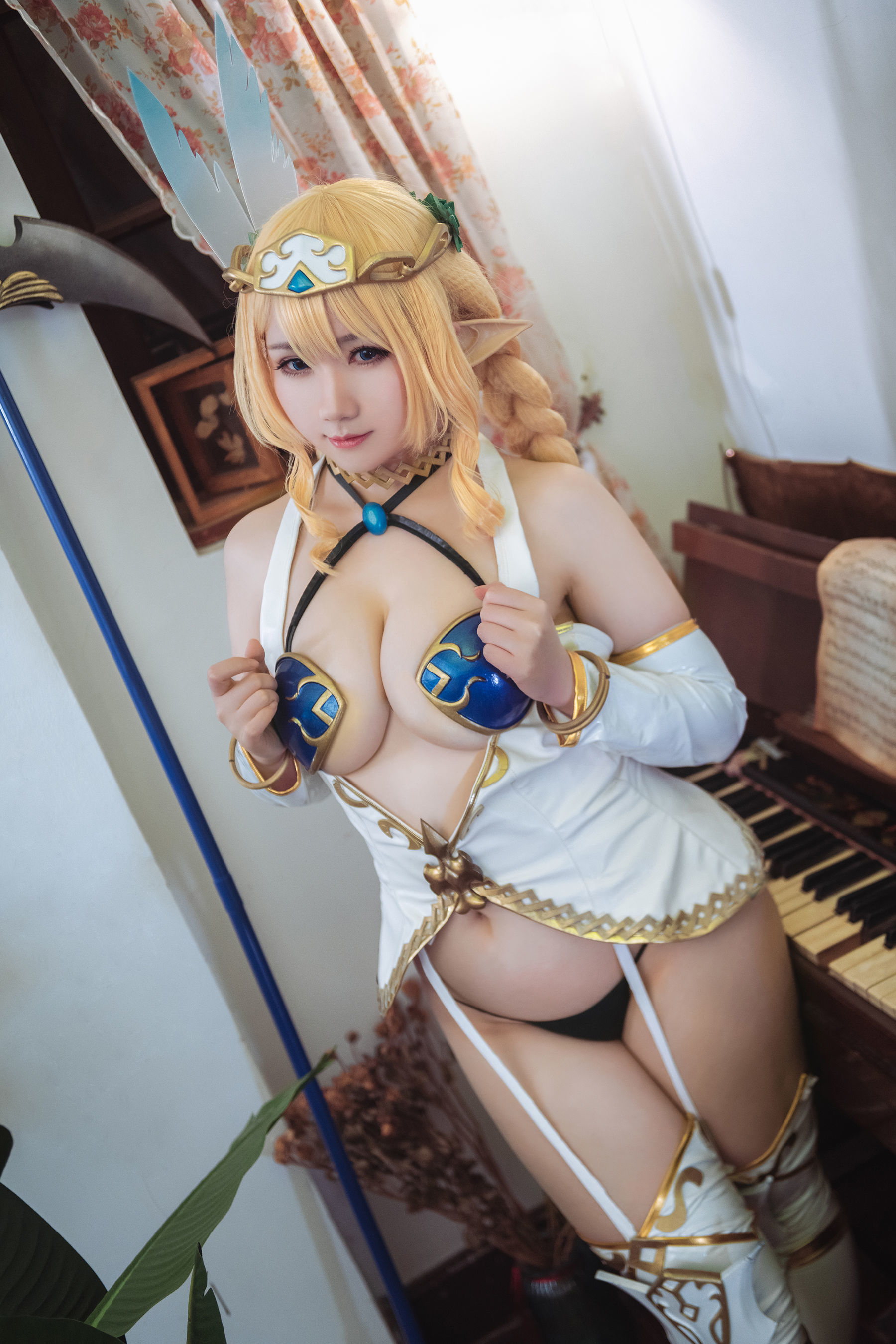 [福利COS] 微肉感萌妹是本末末 - 精灵村