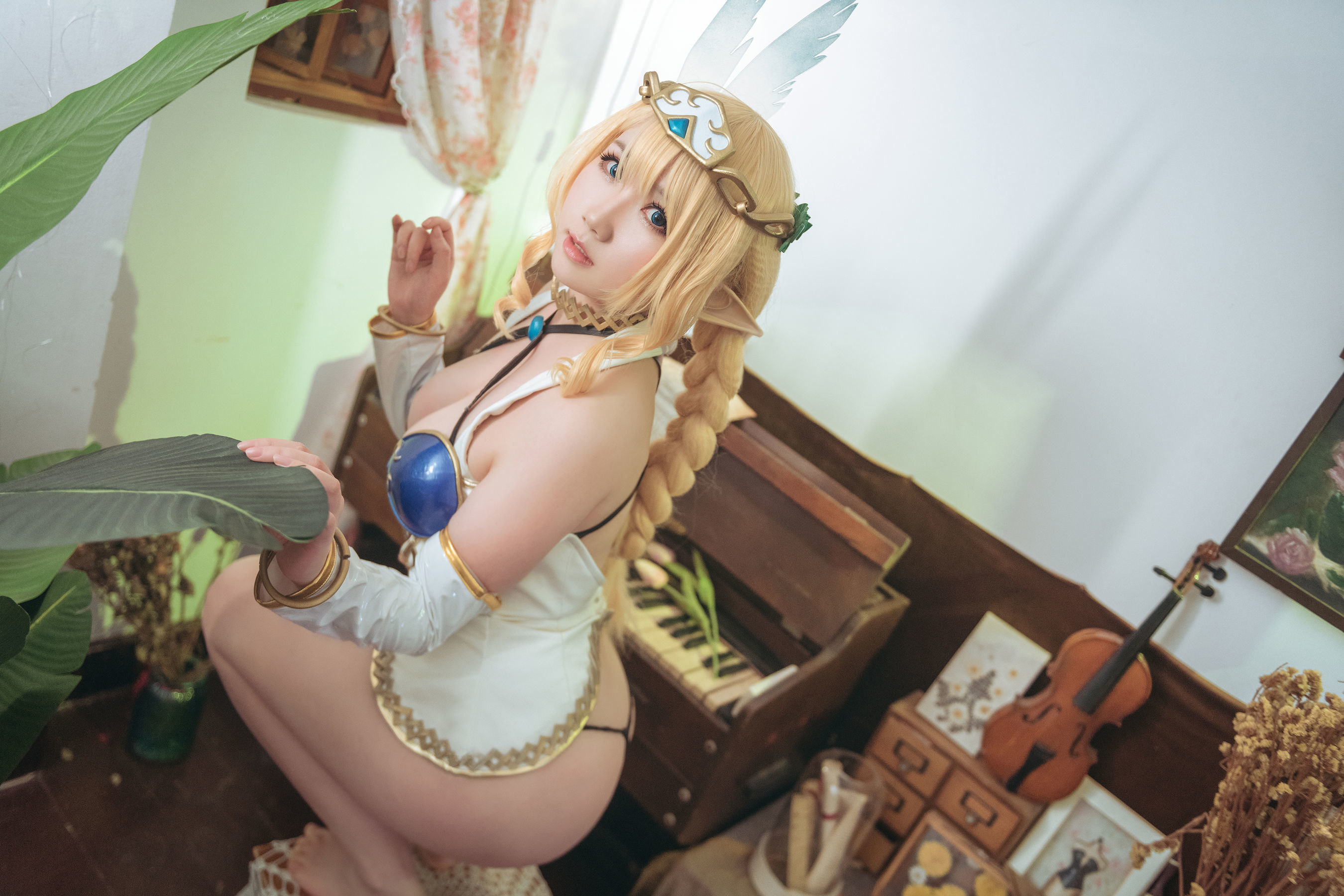 [福利COS] 微肉感萌妹是本末末 - 精灵村