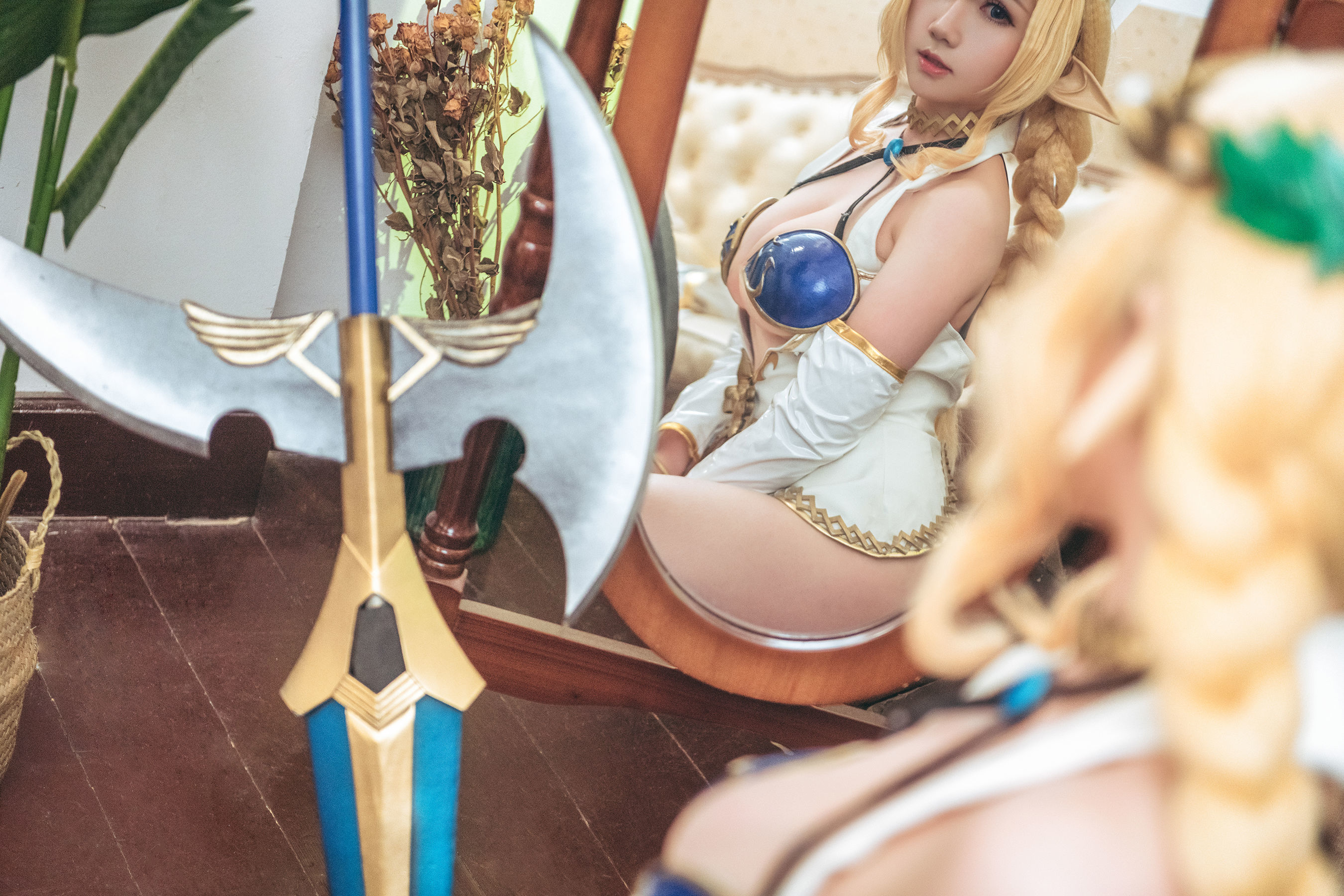 [福利COS] 微肉感萌妹是本末末 - 精灵村