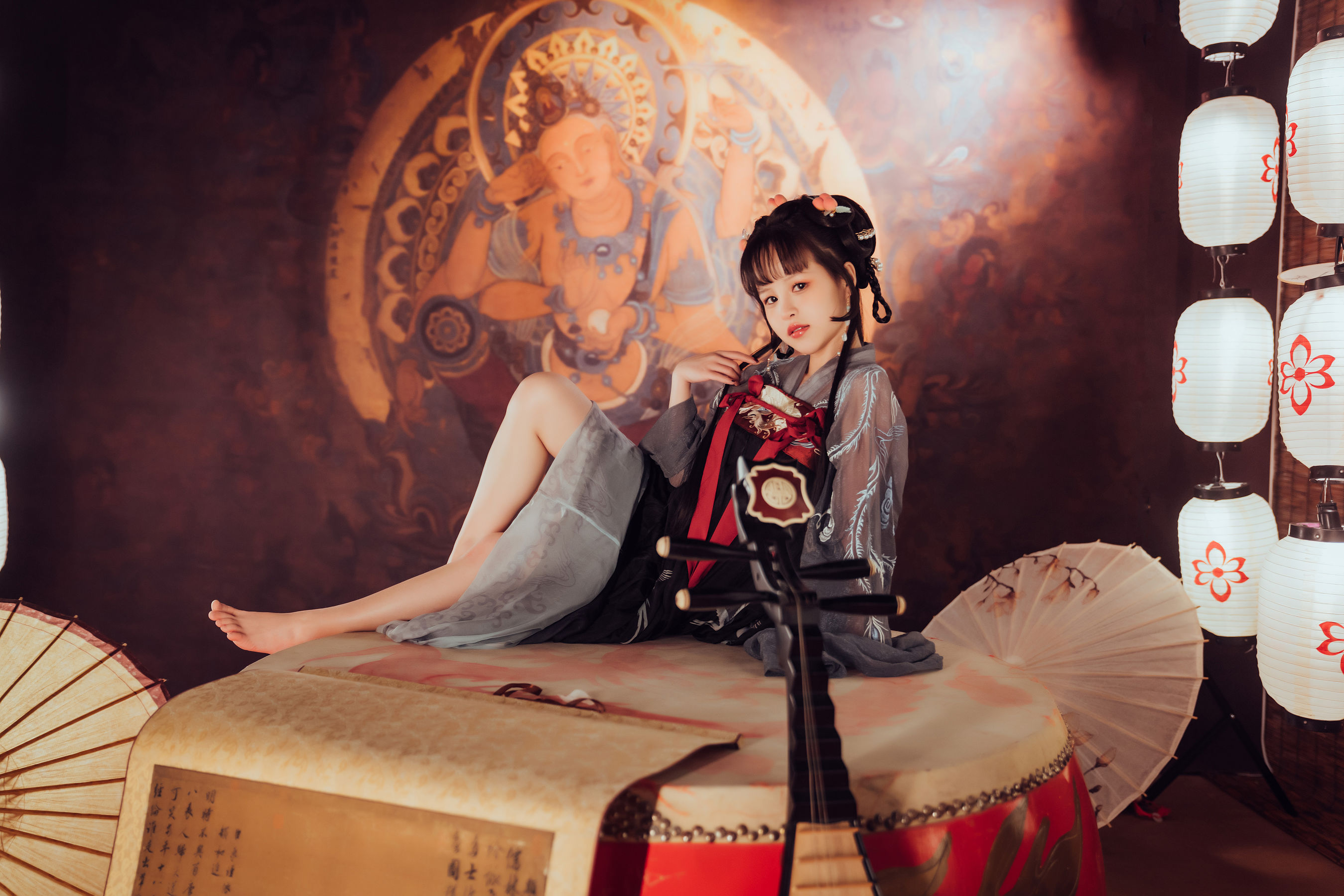 [福利COS] 美少女晕崽 - 小琵琶精