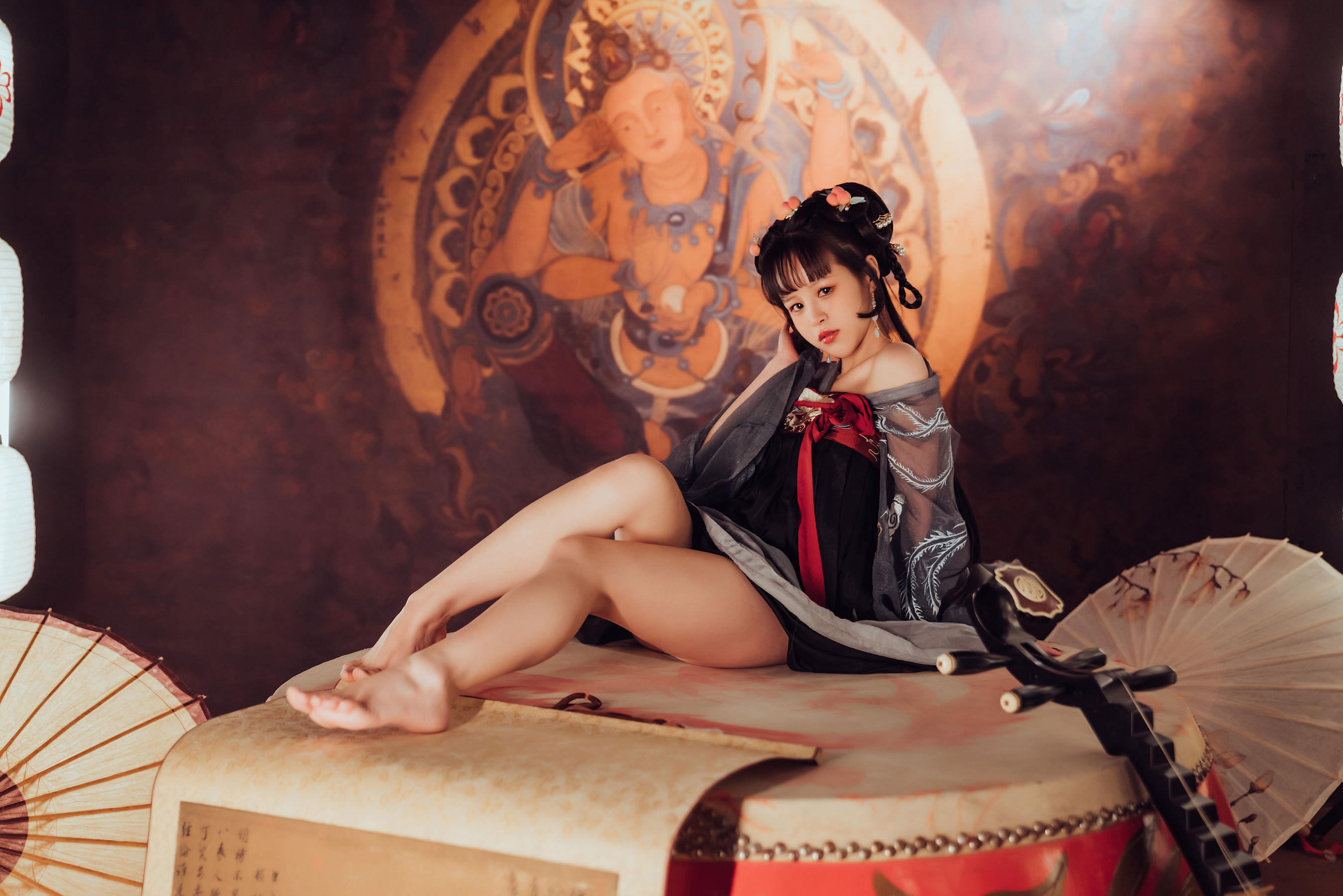 [福利COS] 美少女晕崽 - 小琵琶精