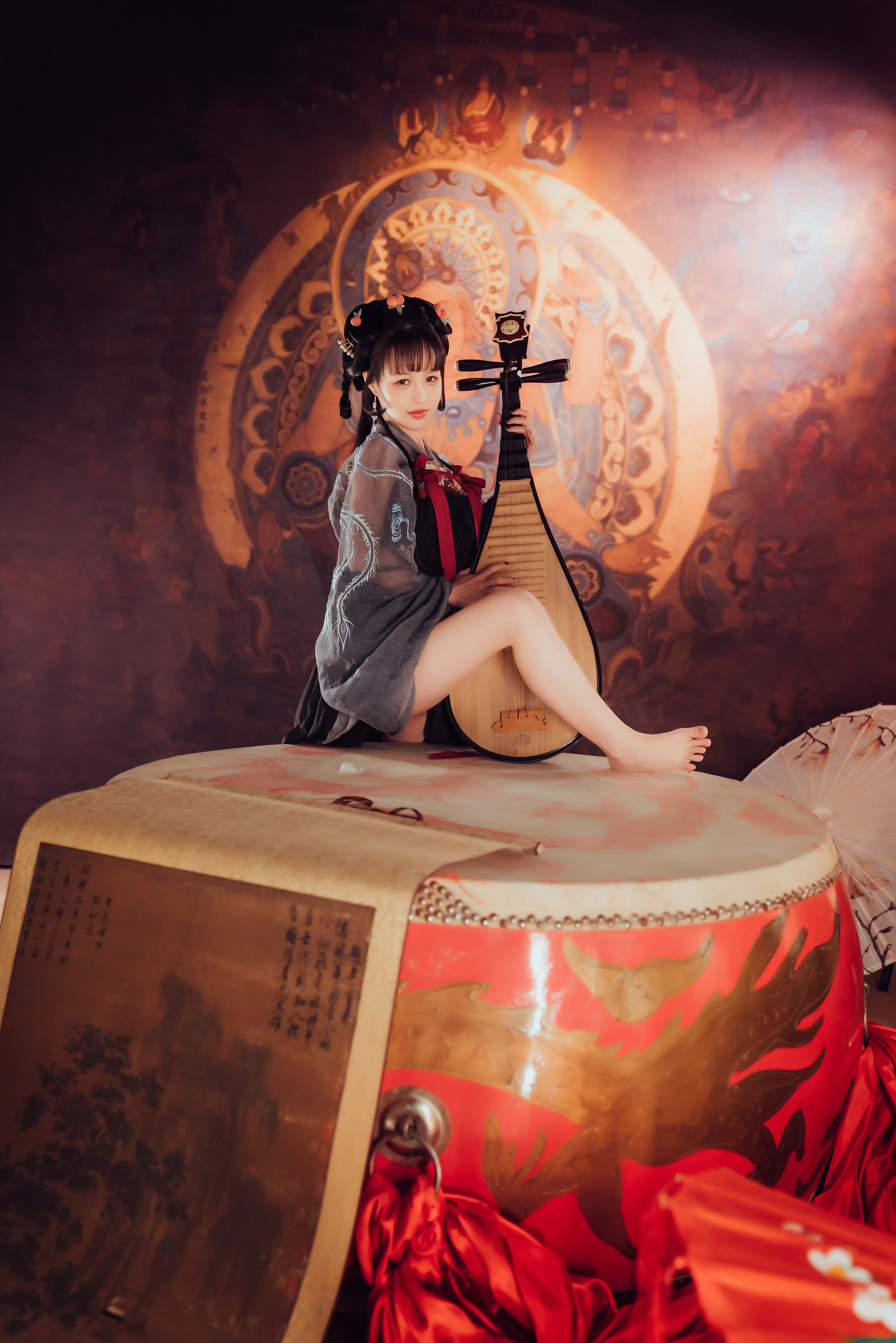 [福利COS] 美少女晕崽 - 小琵琶精