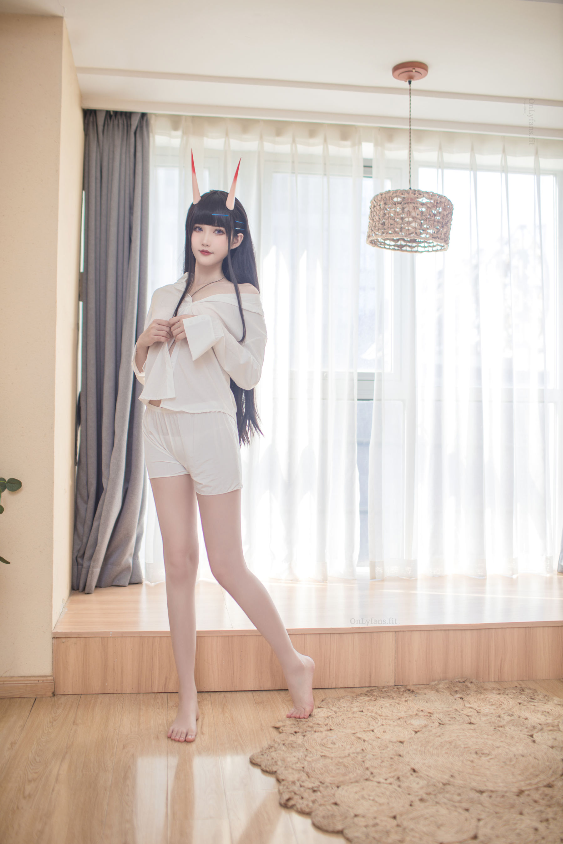 [福利COS] 花兮_honoka - 能代 宁静的六叠间