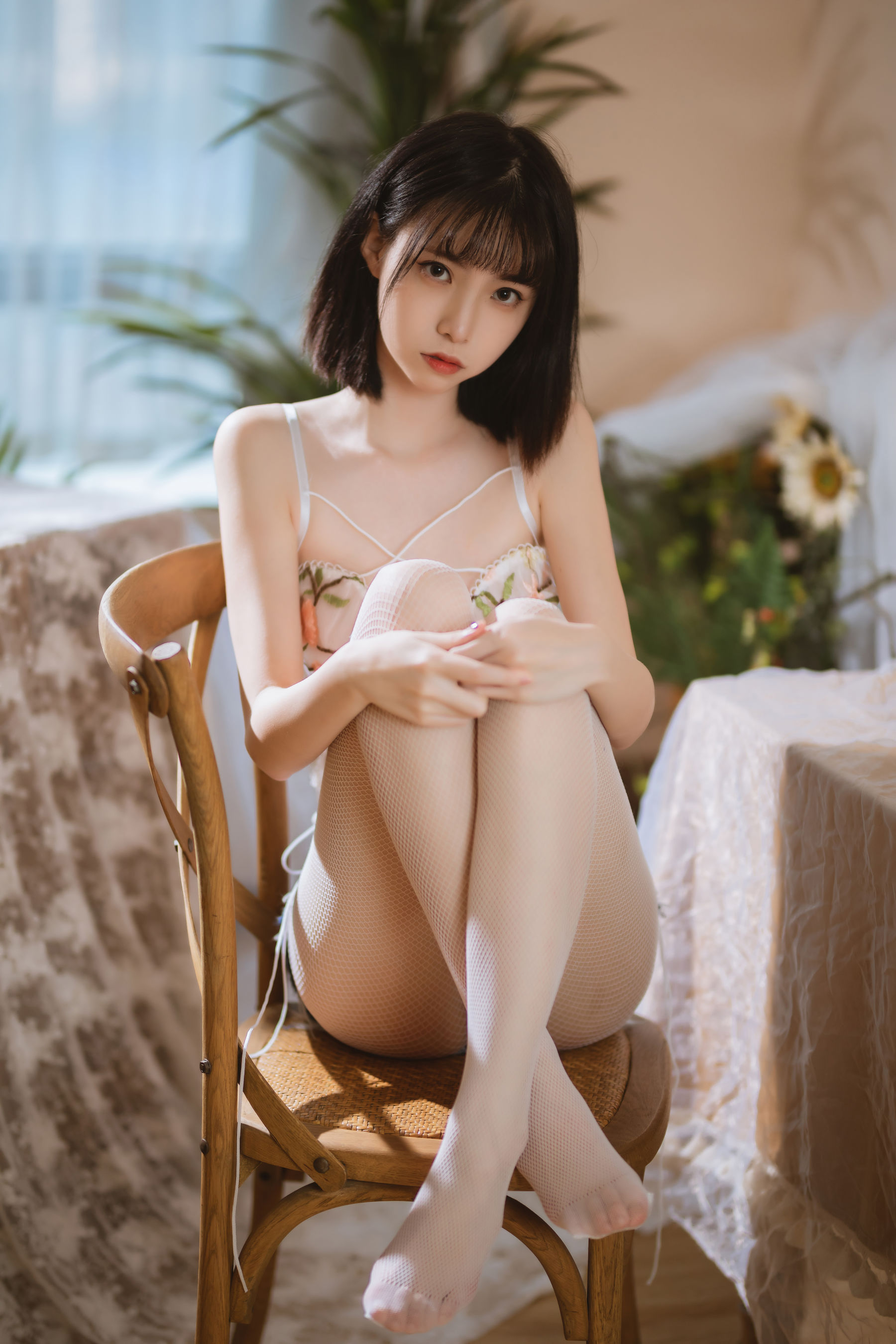 [福利COS] 许岚 - 纯欲牛仔短裤