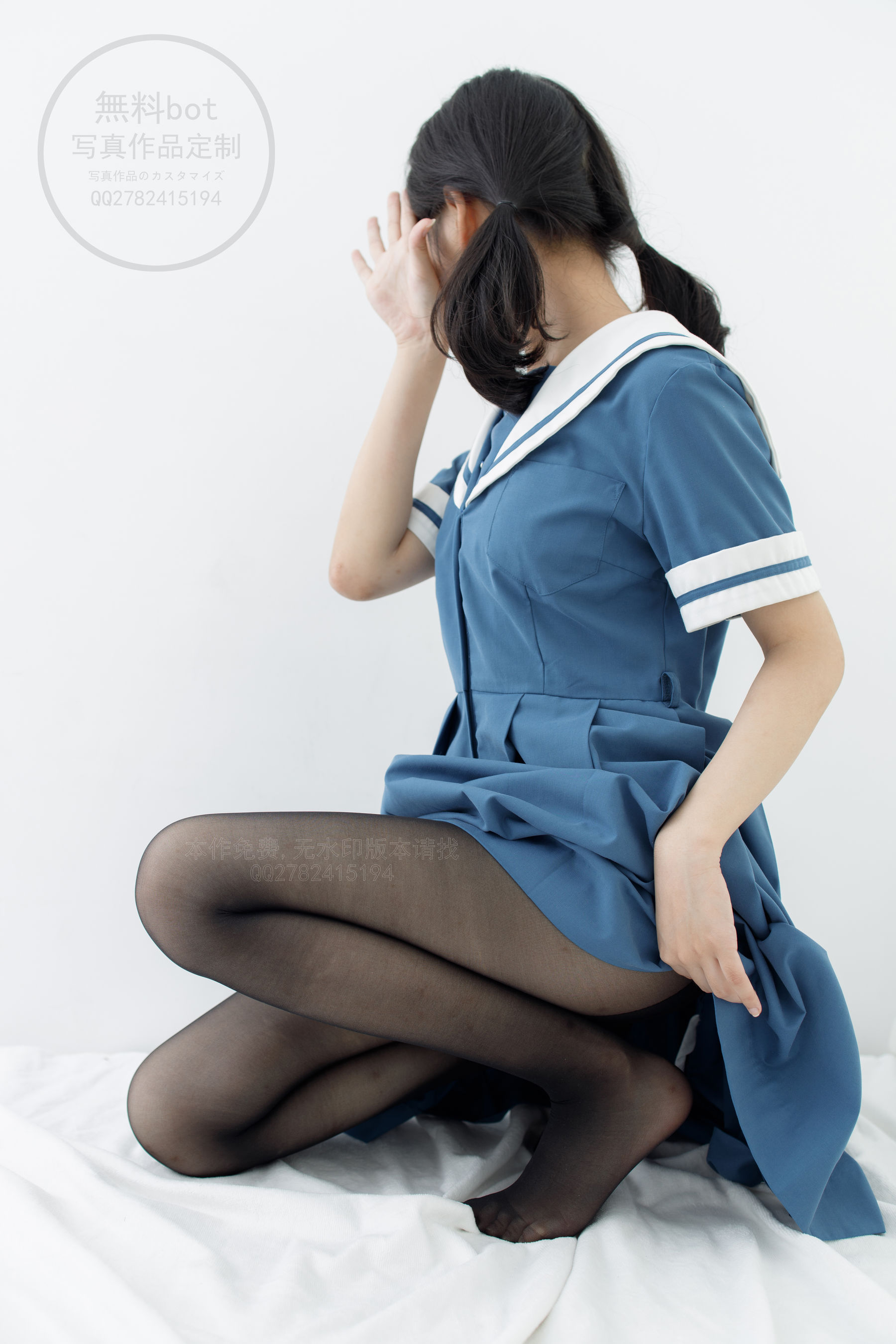[森萝财团] 無料002 黑丝水手裙
