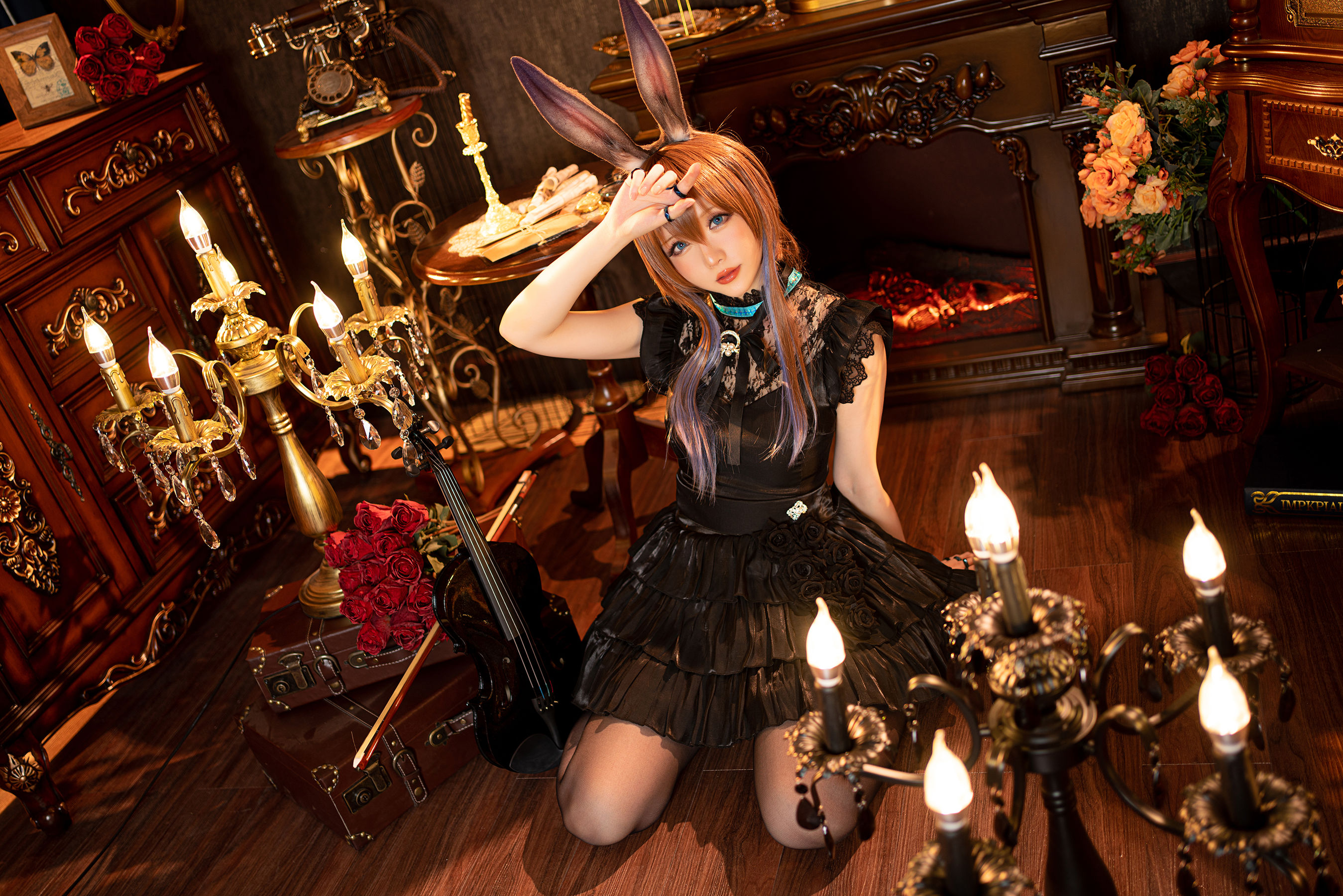 [福利COS] Coser小姐姐星之迟迟 - 阿米娅 音律联觉
