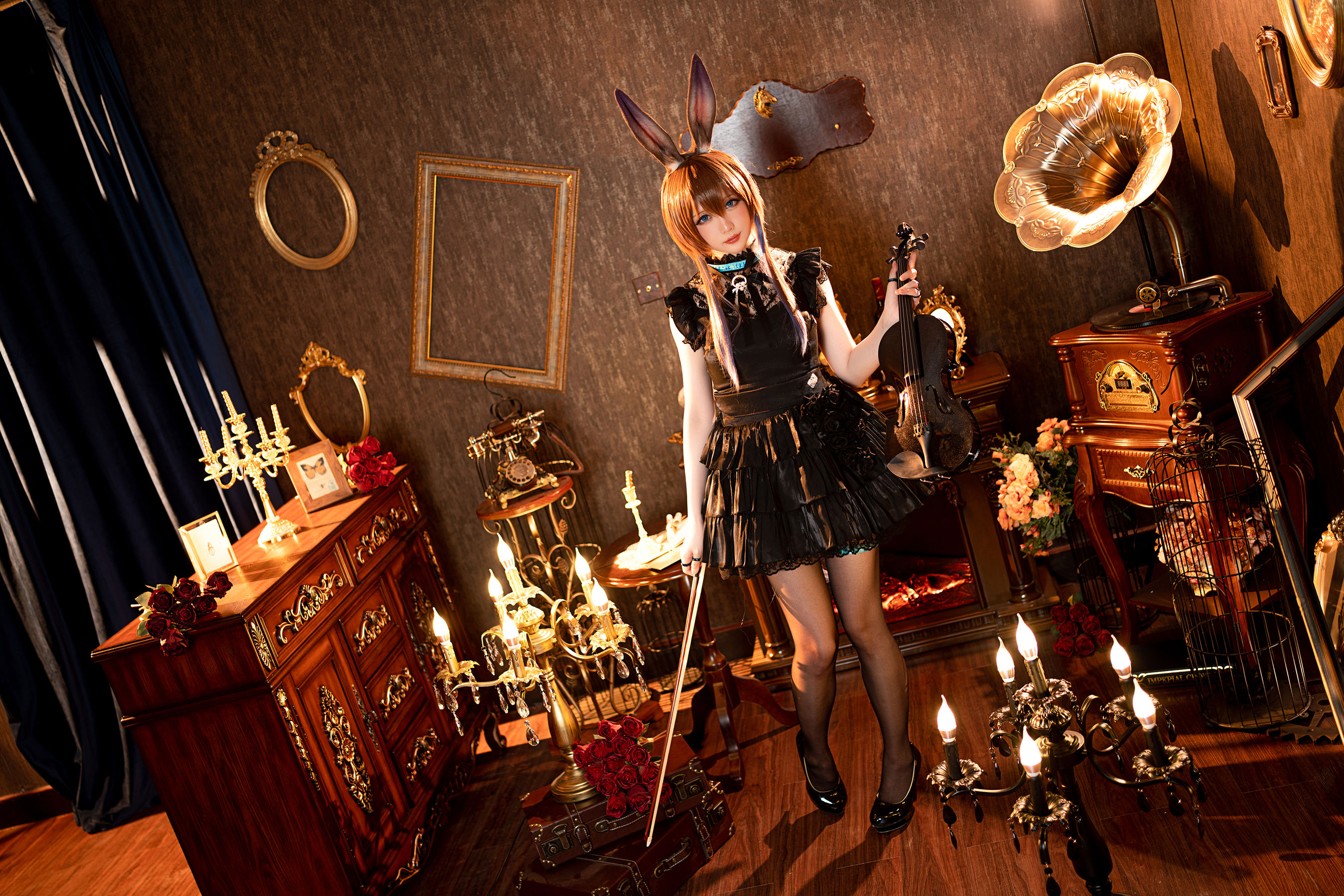 [福利COS] Coser小姐姐星之迟迟 - 阿米娅 音律联觉