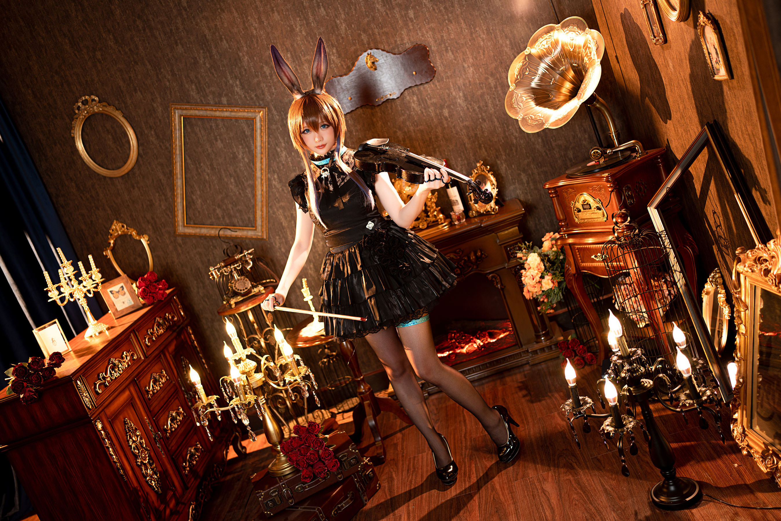[福利COS] Coser小姐姐星之迟迟 - 阿米娅 音律联觉