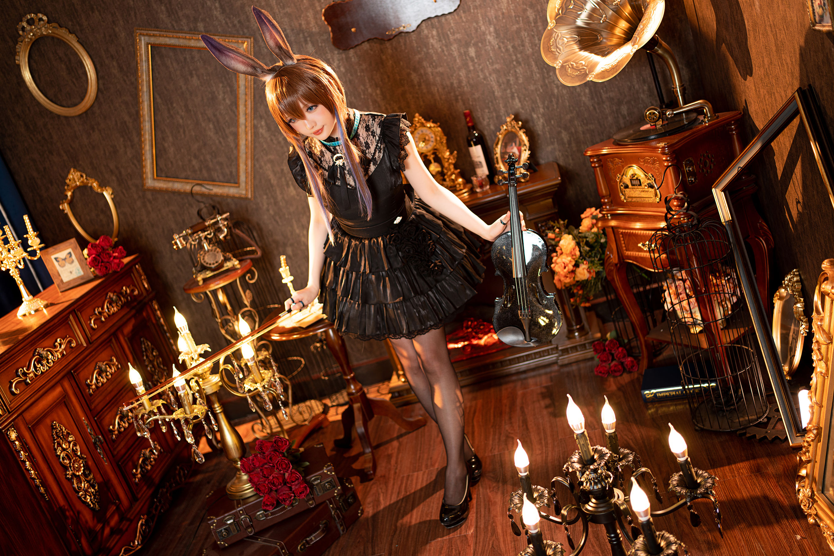 [福利COS] Coser小姐姐星之迟迟 - 阿米娅 音律联觉