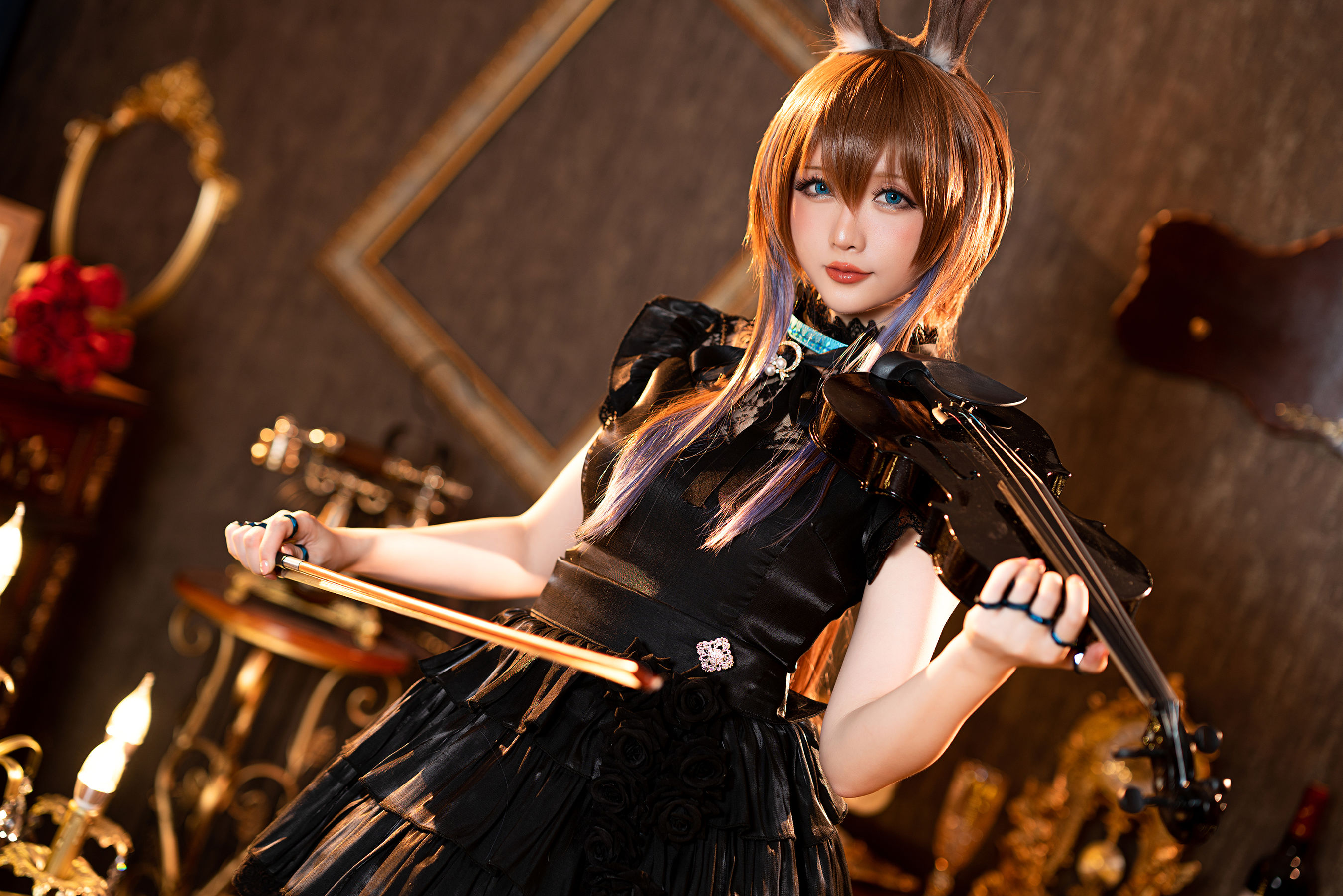 [福利COS] Coser小姐姐星之迟迟 - 阿米娅 音律联觉