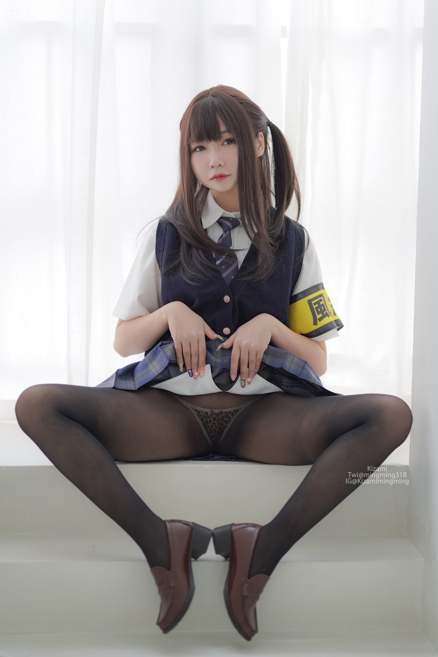 [福利COS] 銘銘Kizami - JK黑丝