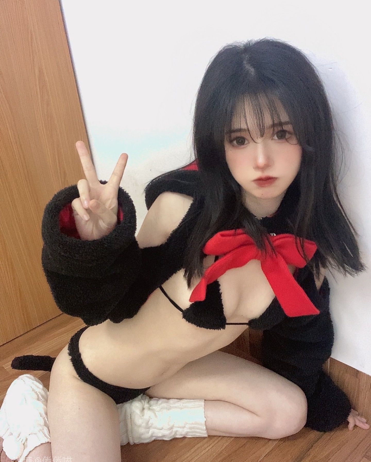 [福利COS] 倦倦喵 - 黑猫