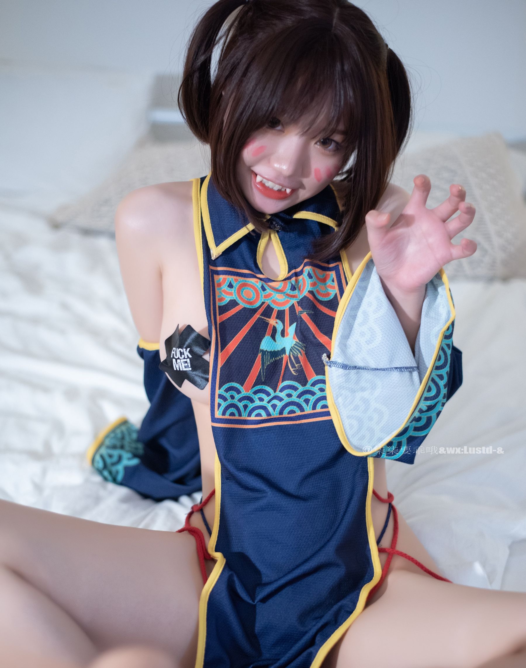 [福利COS] 动漫博主柒柒要乖哦 - 小僵尸