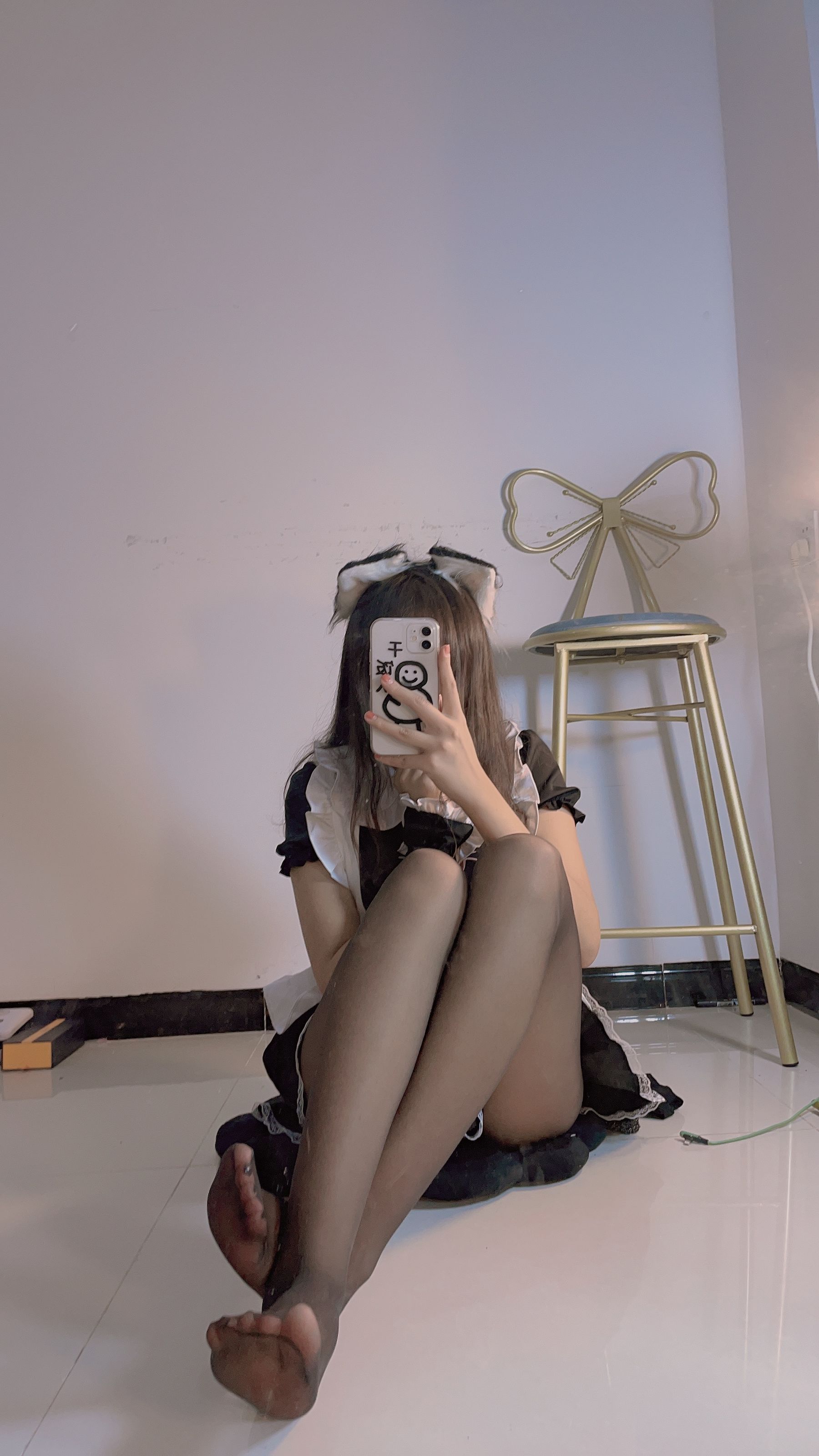 [福利COS] 宁酱 - 黑丝女仆