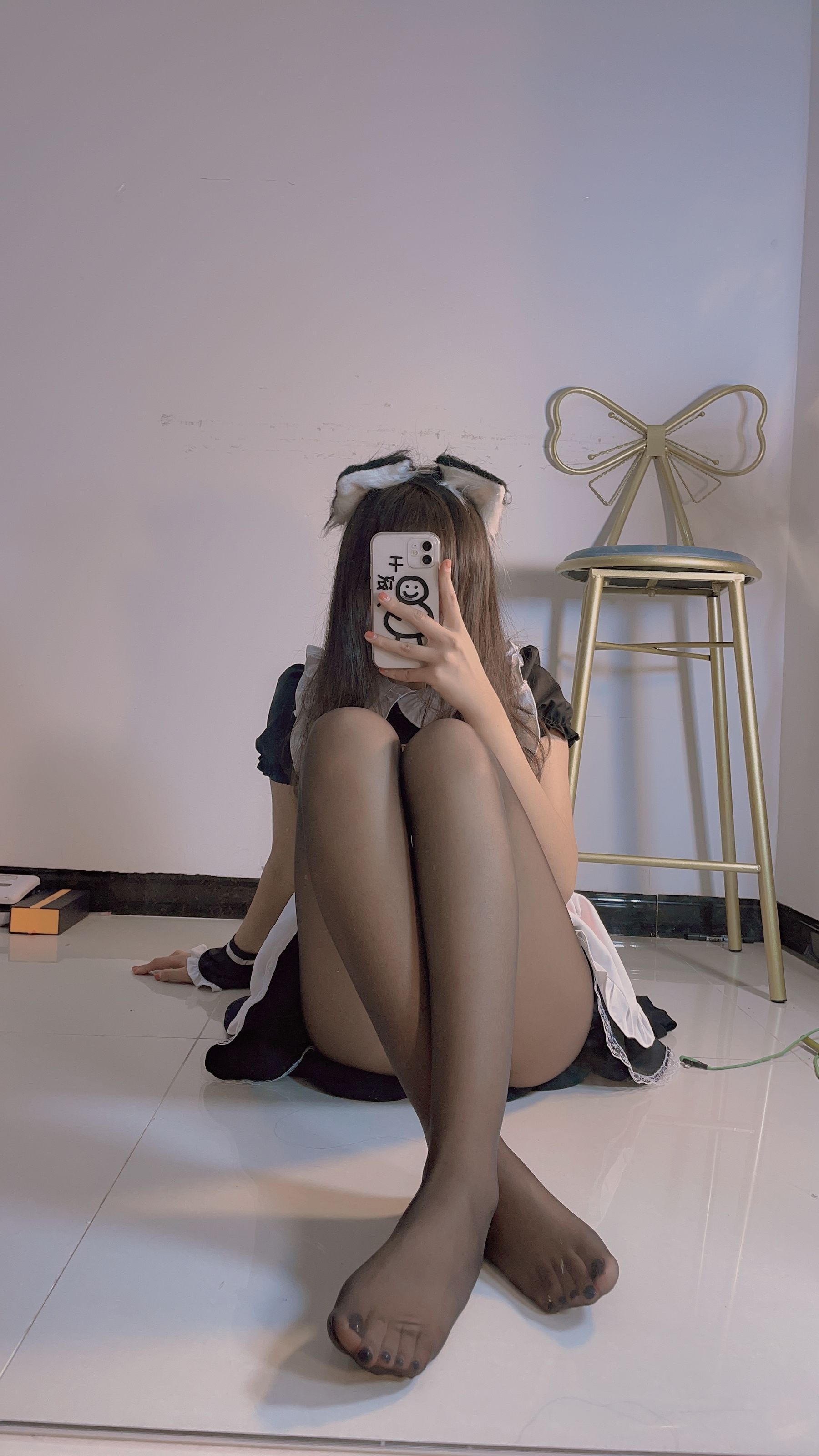 [福利COS] 宁酱 - 黑丝女仆