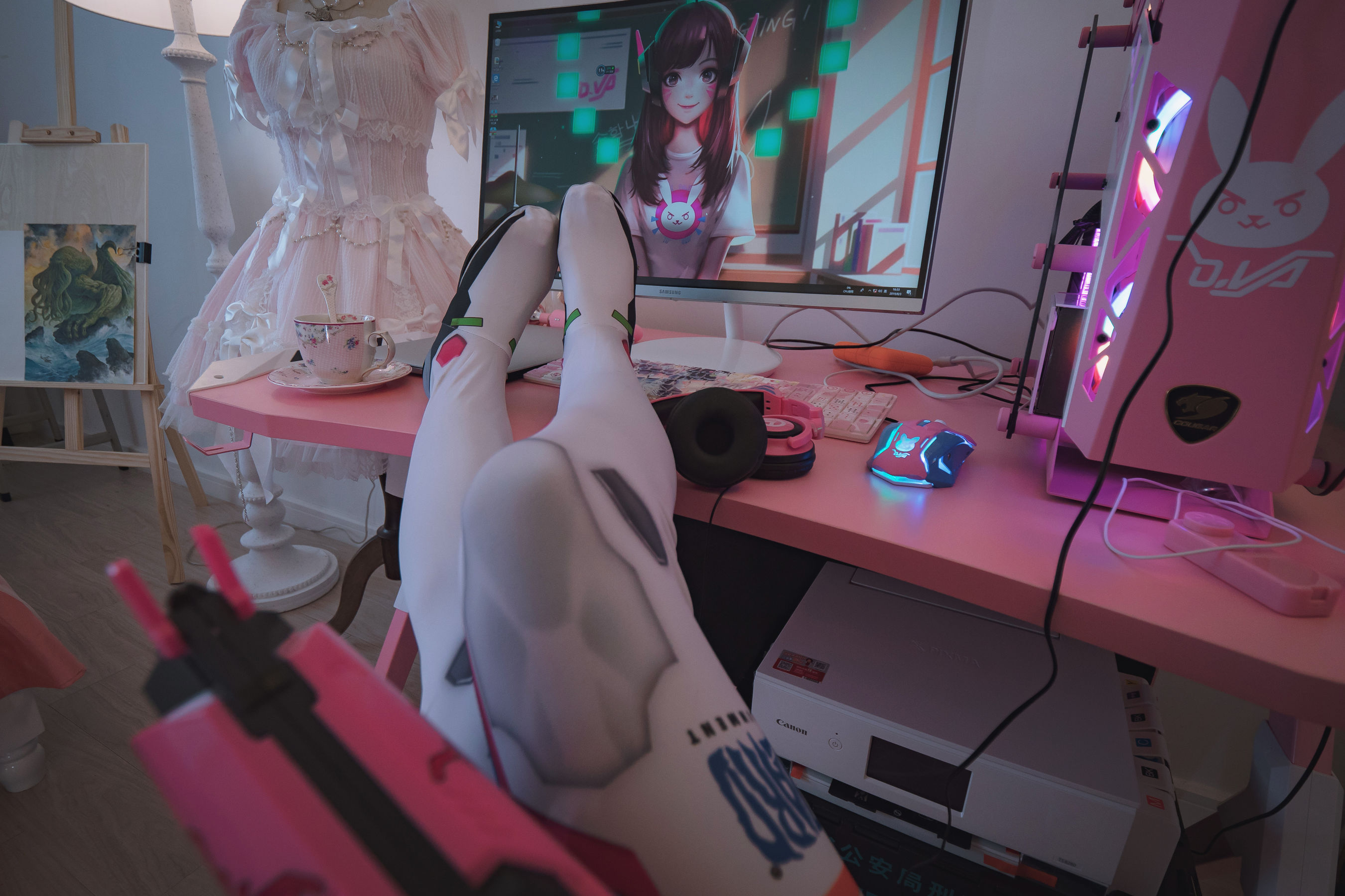[福利COS] 福利姬木花琳琳是勇者 - オーバーウォッチD.VA