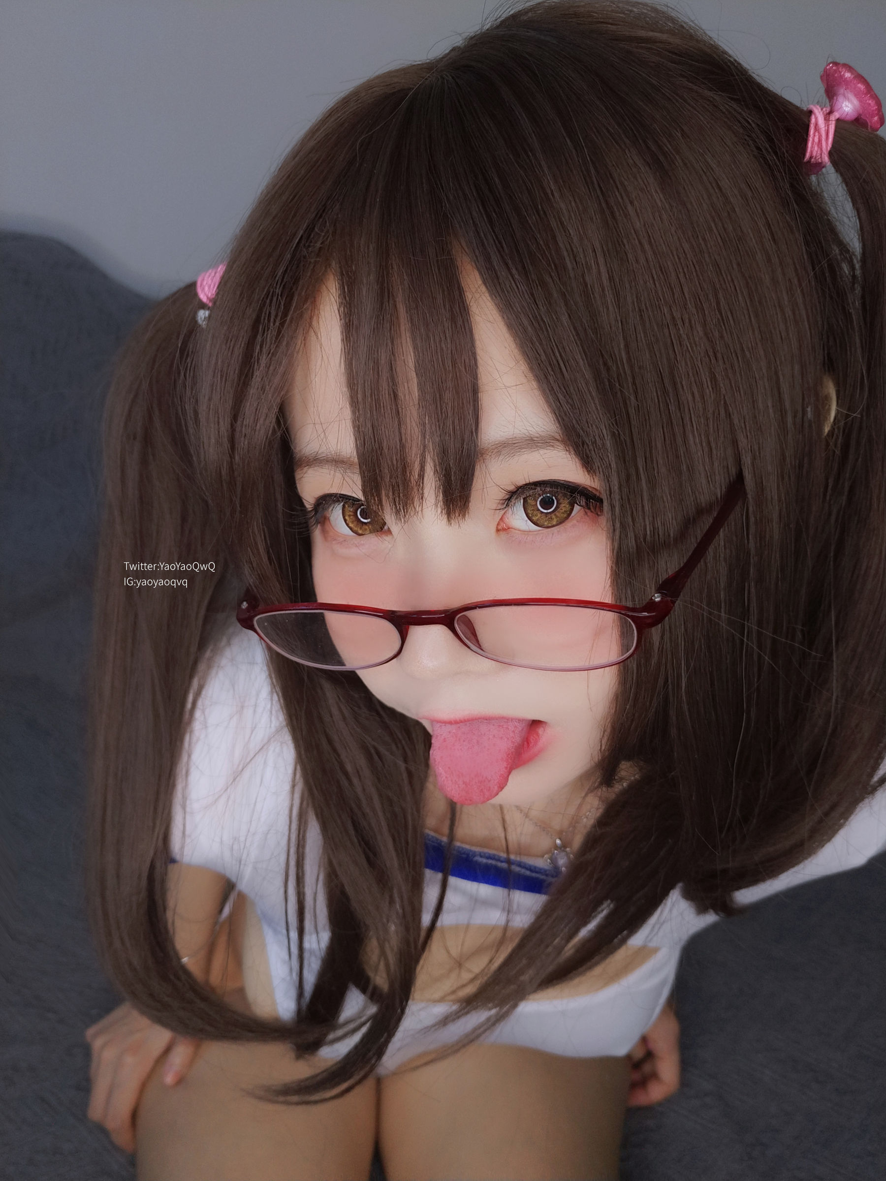 [福利COS] 萌妹子Coser摇摇乐yoyo - 白丝死库水