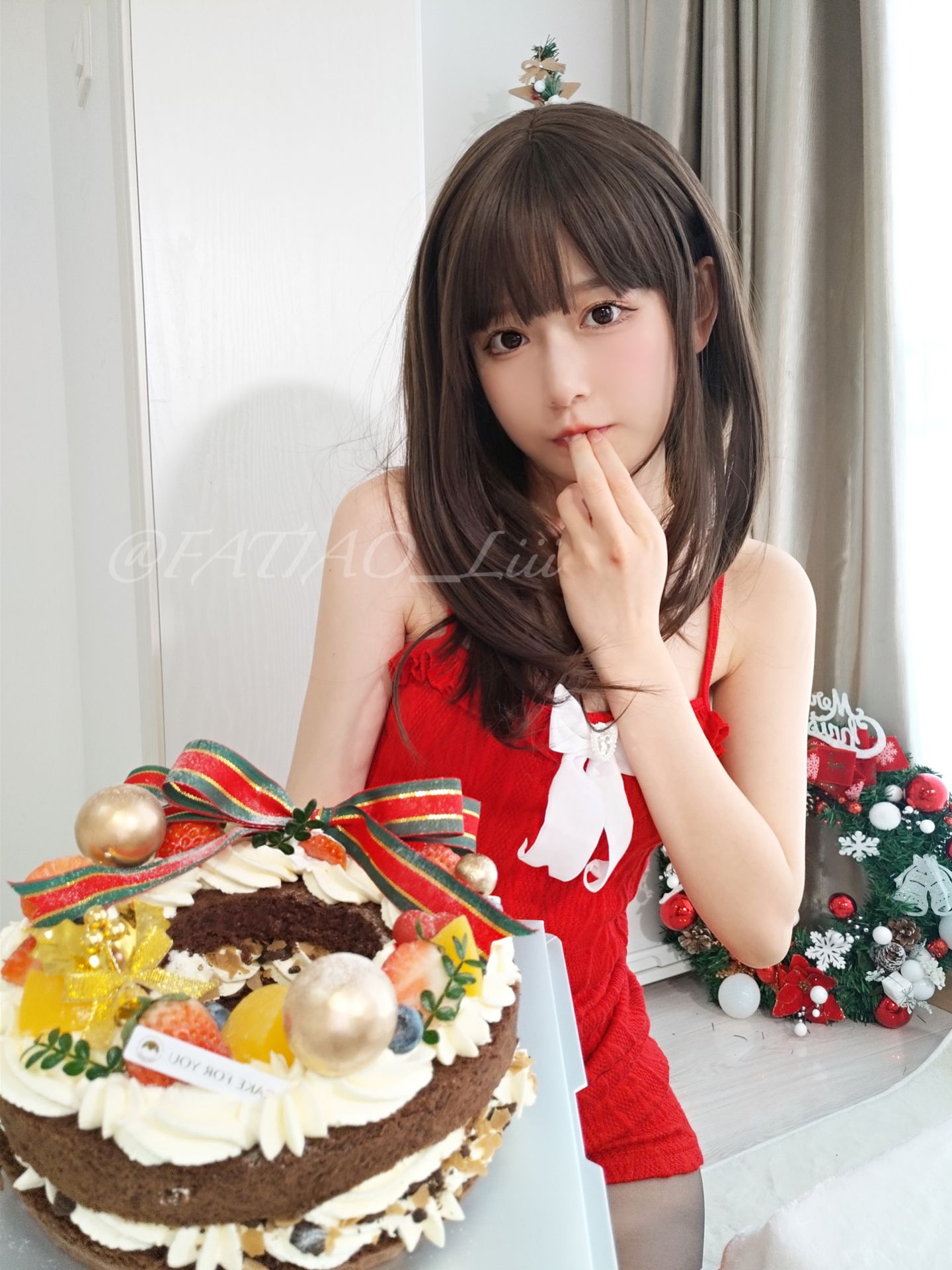 [福利COS] 迷之呆梨(发条少女)[fantia] - クリスマスイブは残業しないでね~