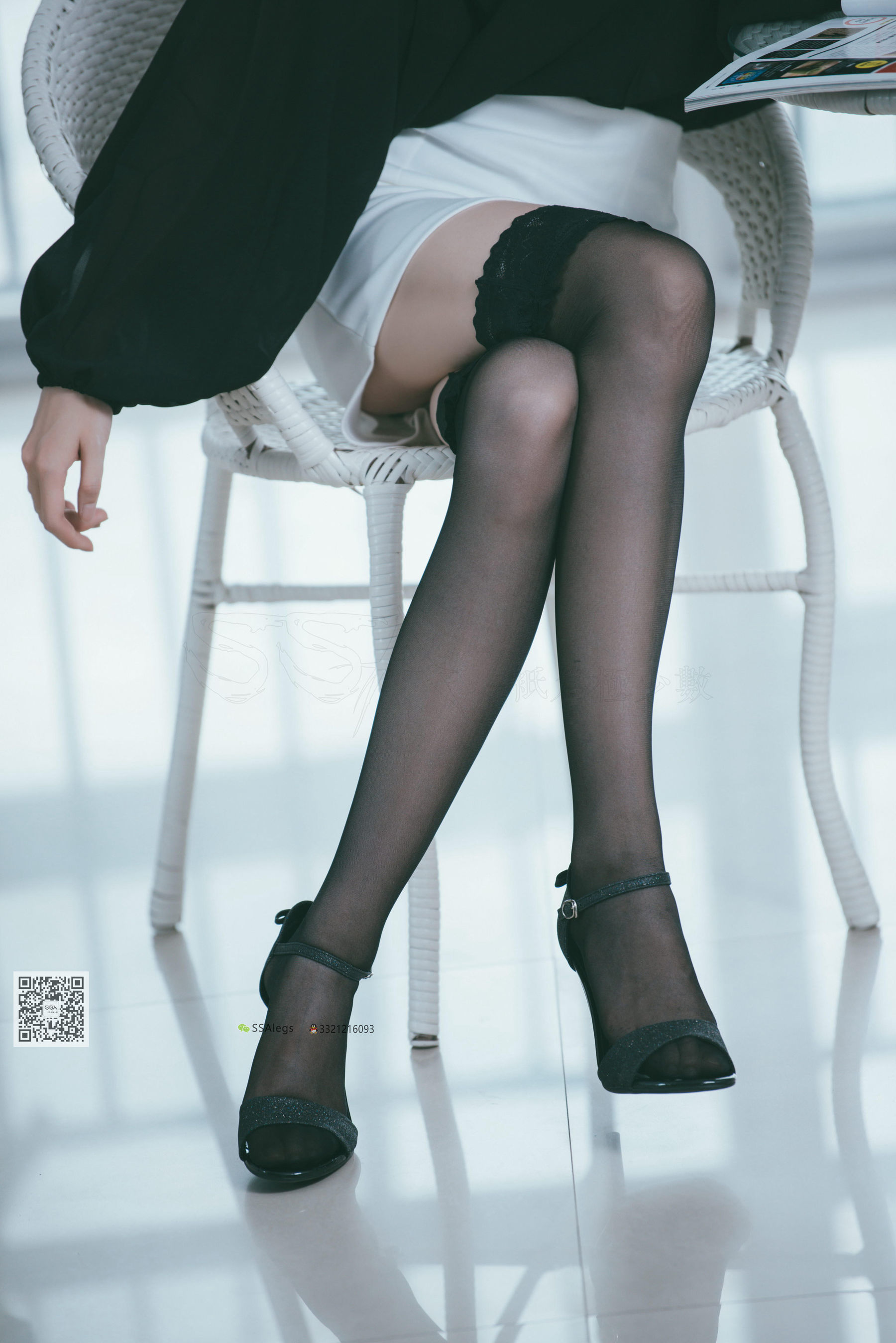 [SSA丝社]超清写真 No.001 办公室职业装《绫》长筒黑丝