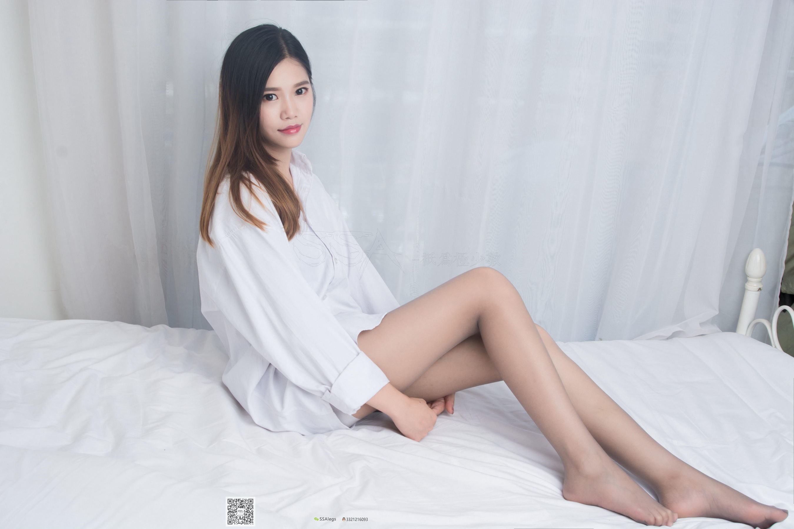 [SSA丝社]超清写真 No.002 姣姣 居家私房灰丝