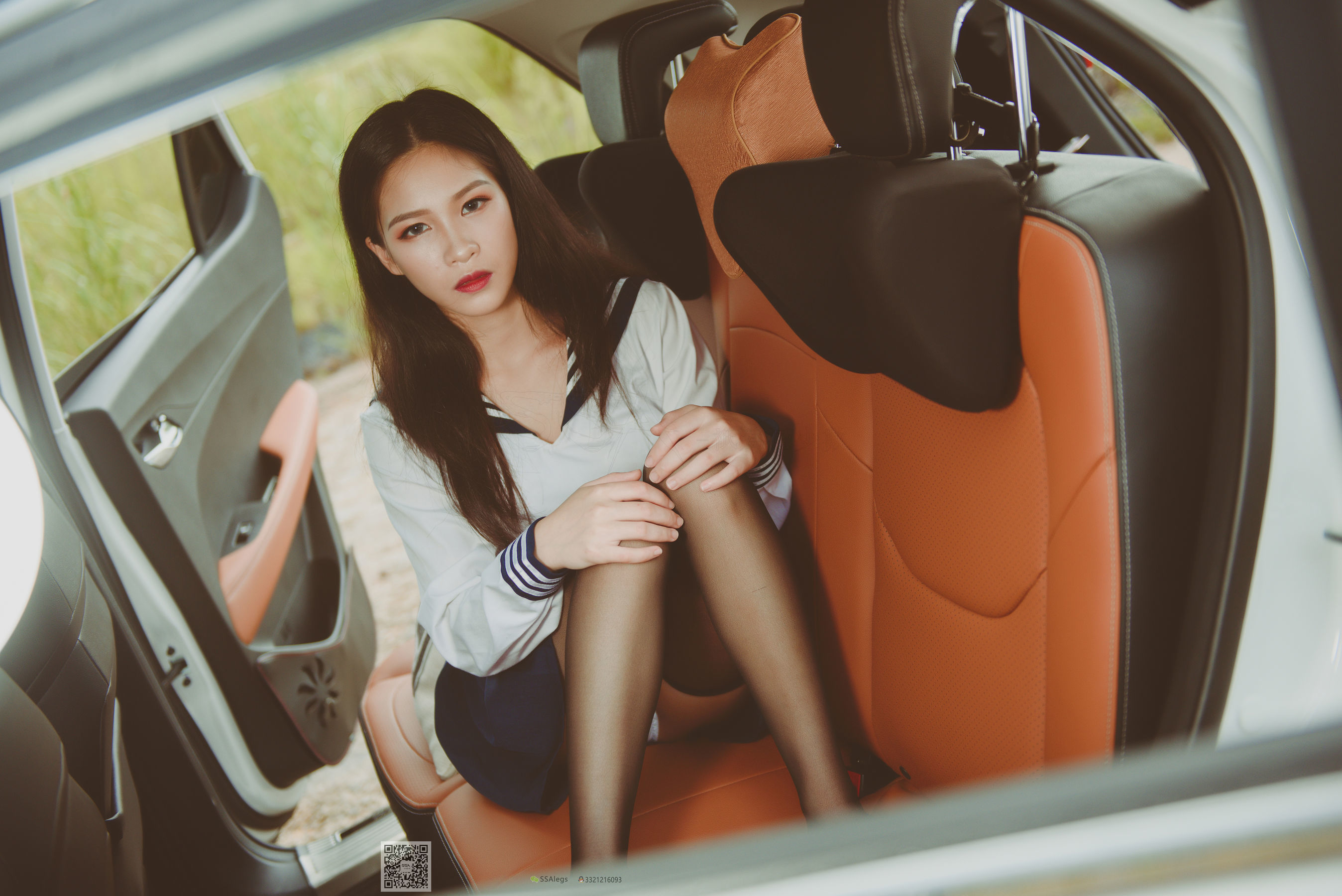 [SSA丝社]超清写真 No.017 佳佳 小丝妹开车