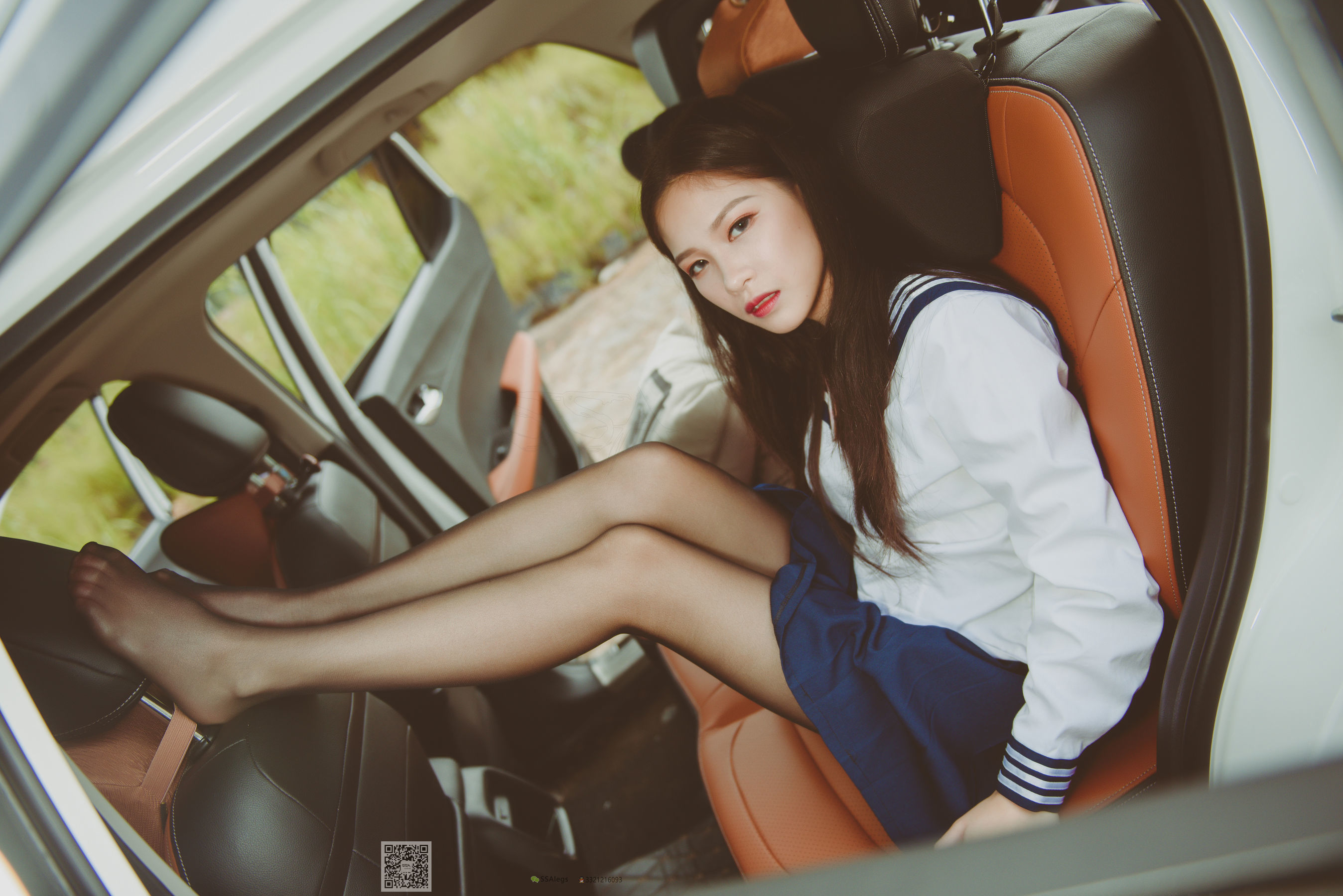 [SSA丝社]超清写真 No.017 佳佳 小丝妹开车