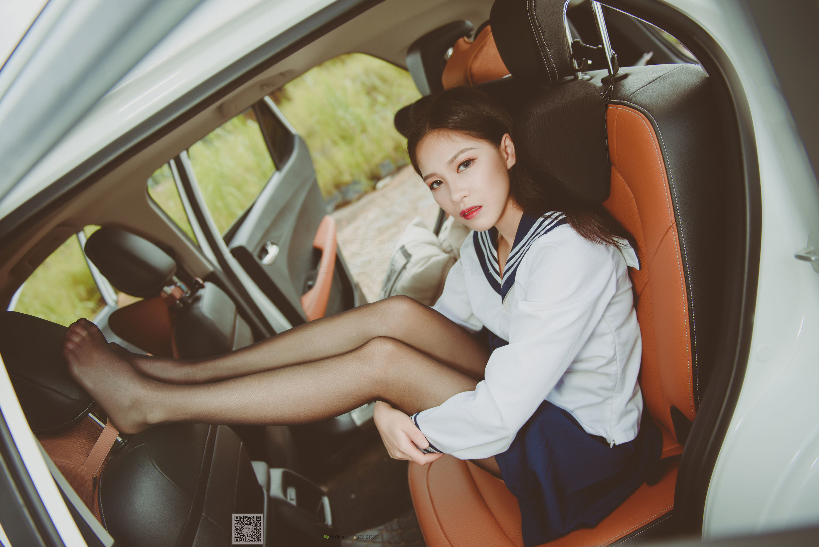 [SSA丝社]超清写真 No.017 佳佳 小丝妹开车