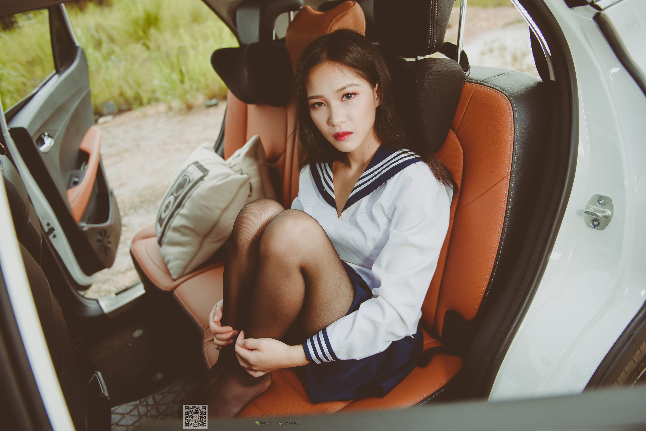 [SSA丝社]超清写真 No.017 佳佳 小丝妹开车