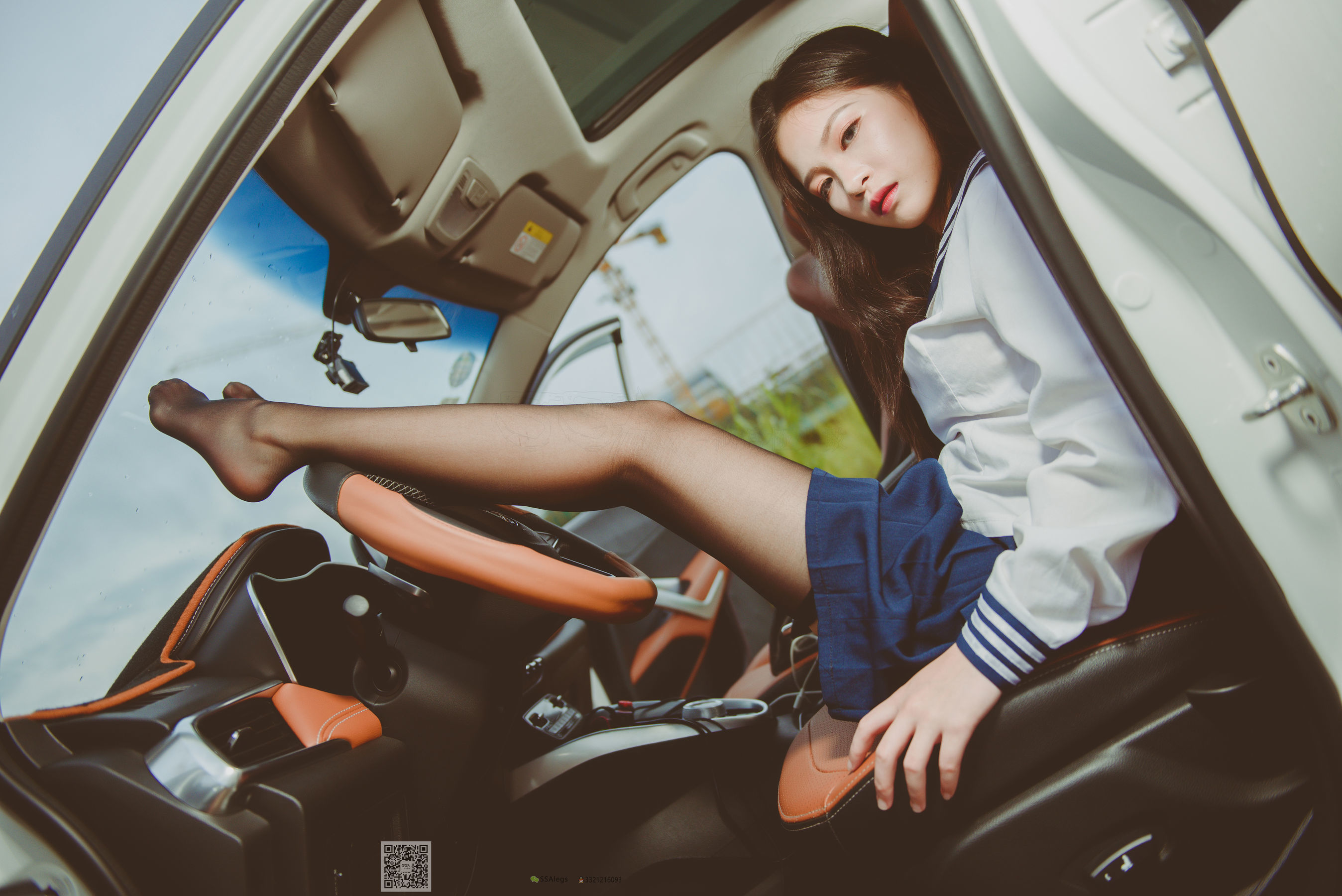 [SSA丝社]超清写真 No.017 佳佳 小丝妹开车