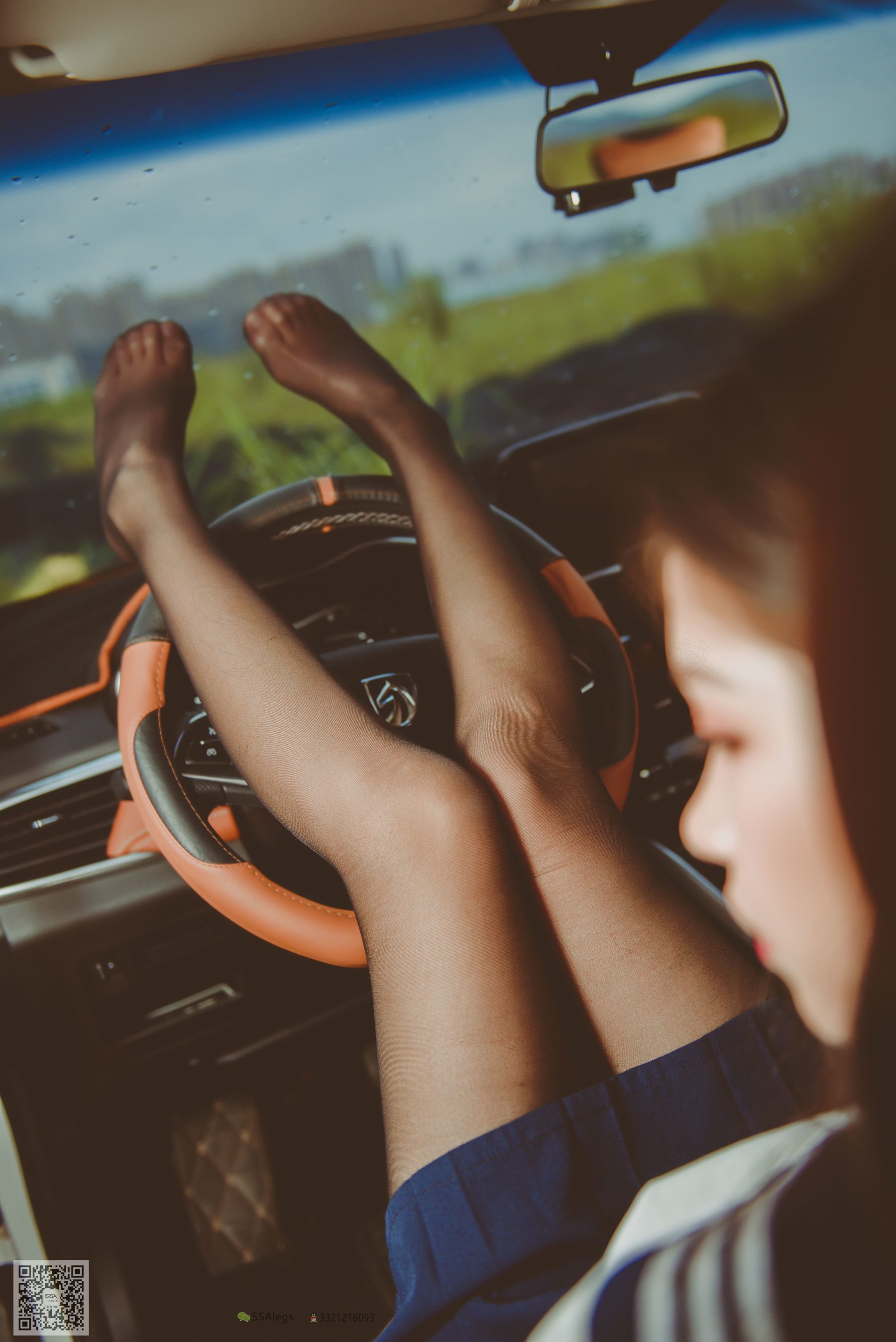 [SSA丝社]超清写真 No.017 佳佳 小丝妹开车
