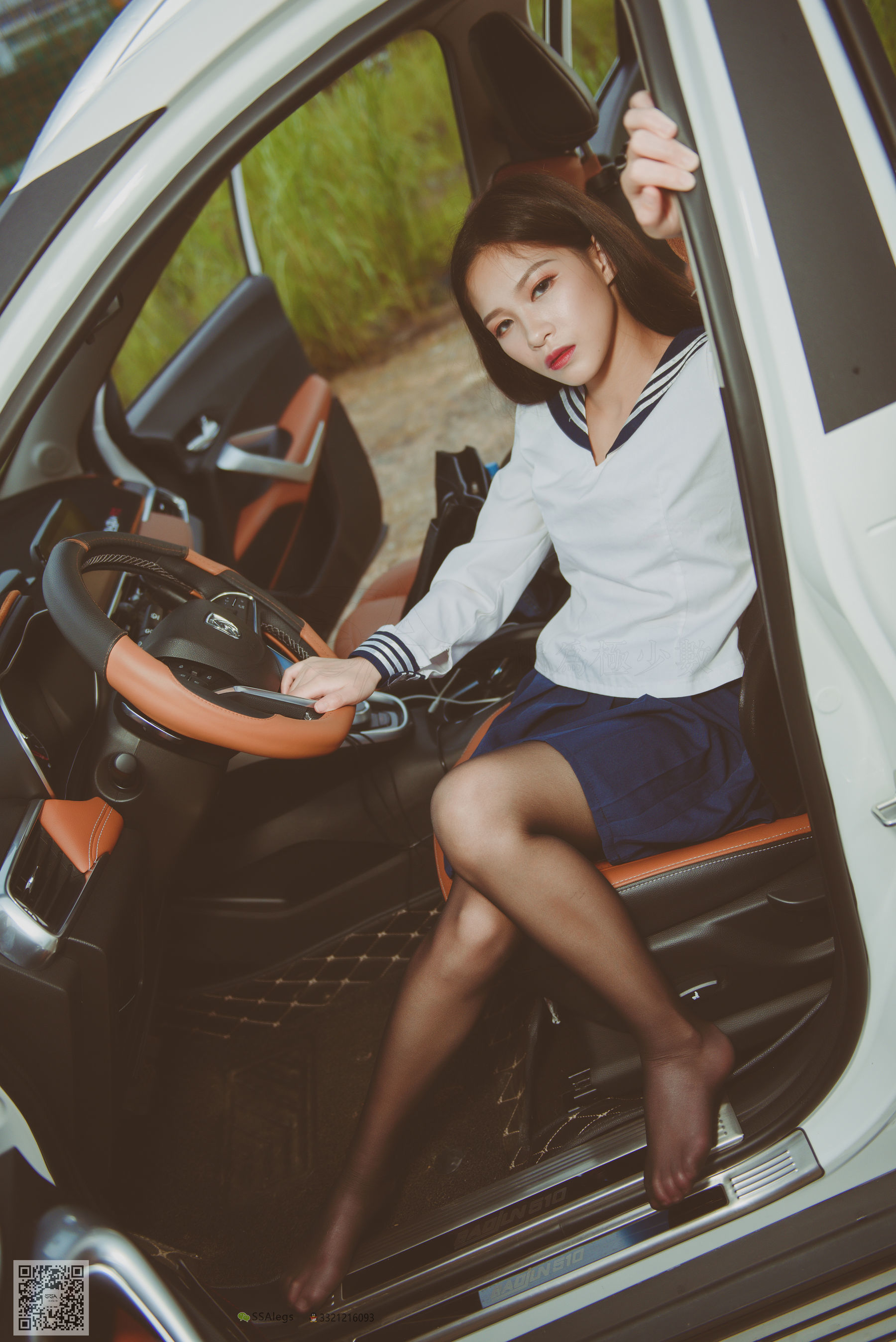 [SSA丝社]超清写真 No.017 佳佳 小丝妹开车
