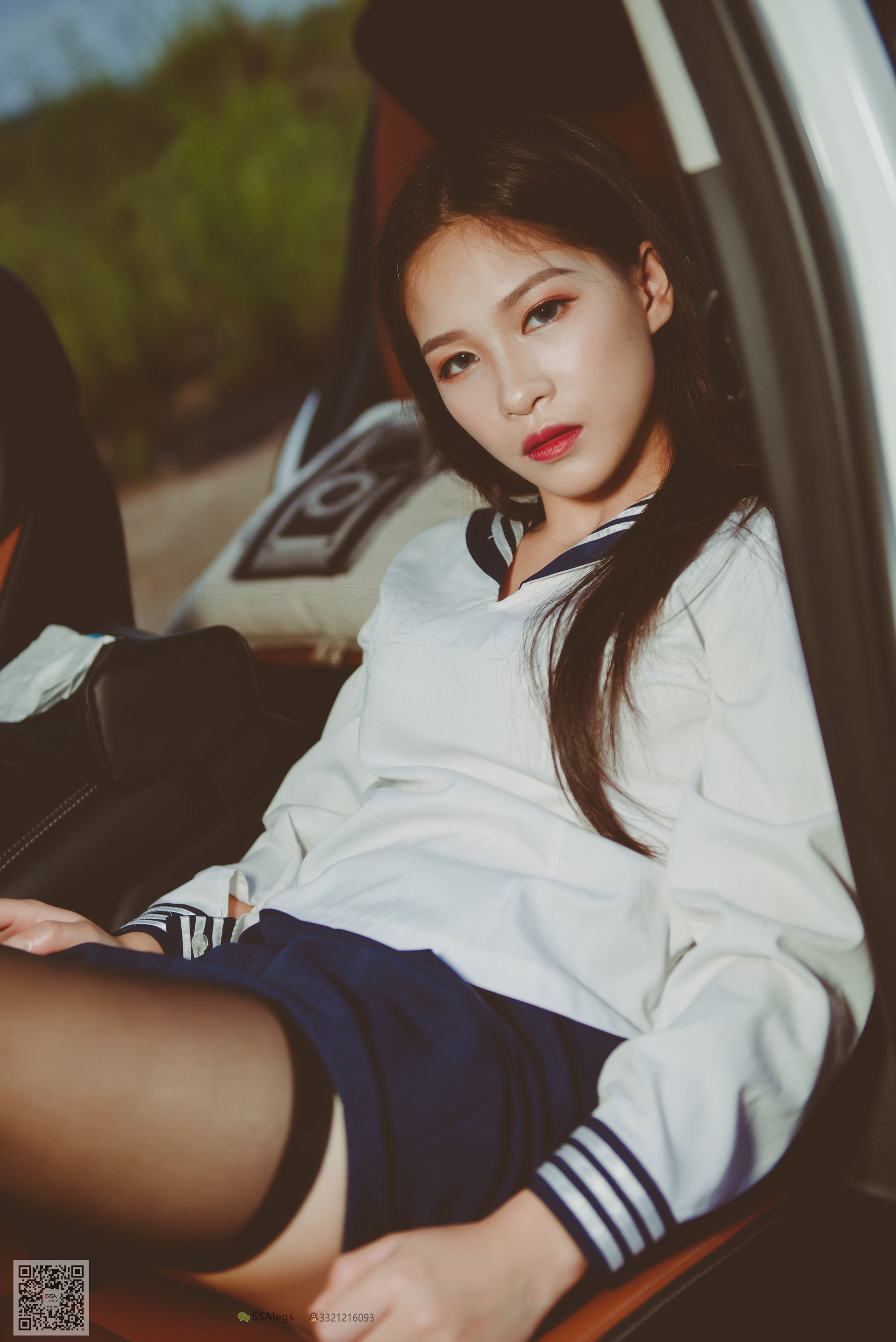 [SSA丝社]超清写真 No.017 佳佳 小丝妹开车
