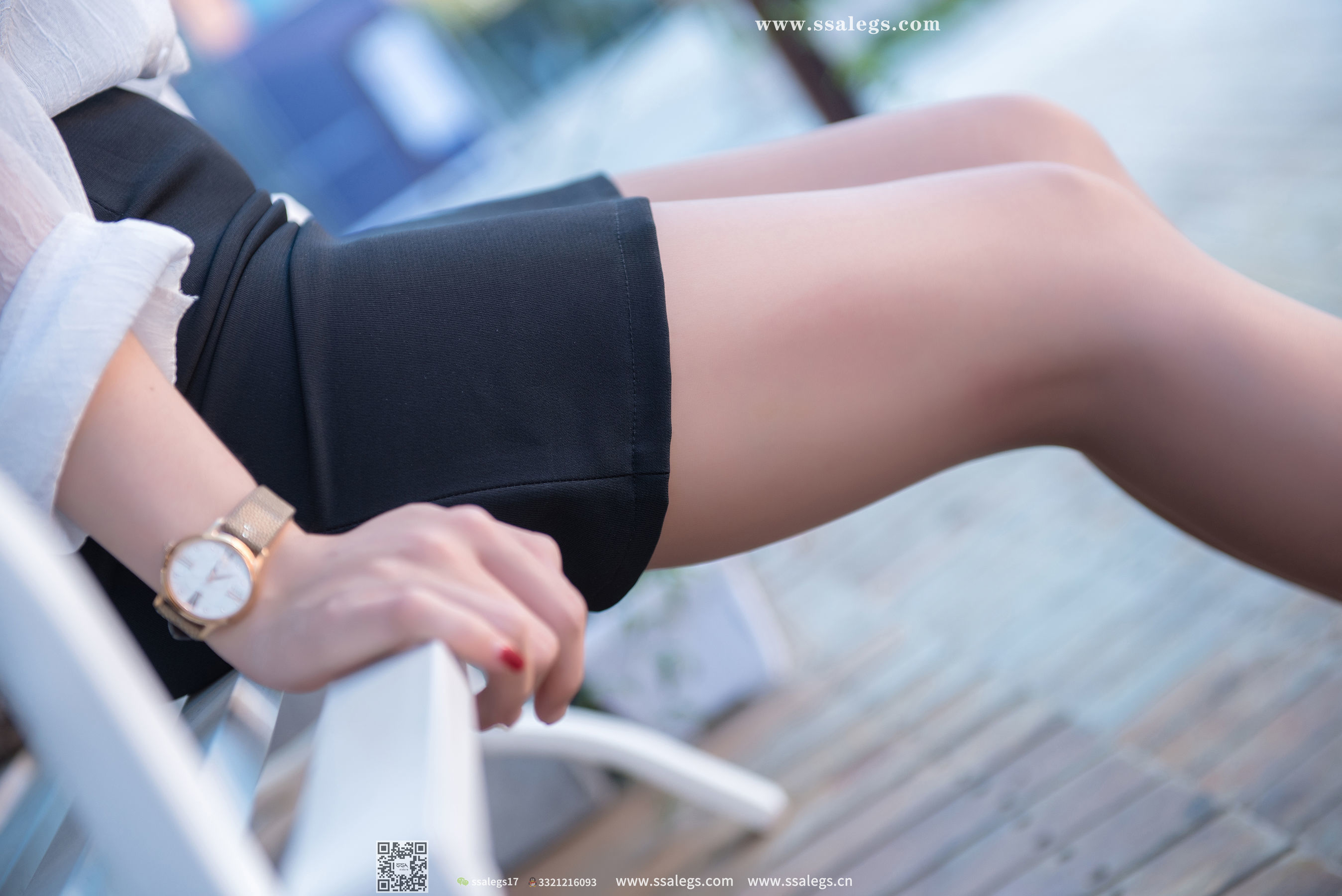 [SSA丝社]超清写真 No.021 混血美女芷沫 浪漫咖啡色丝袜