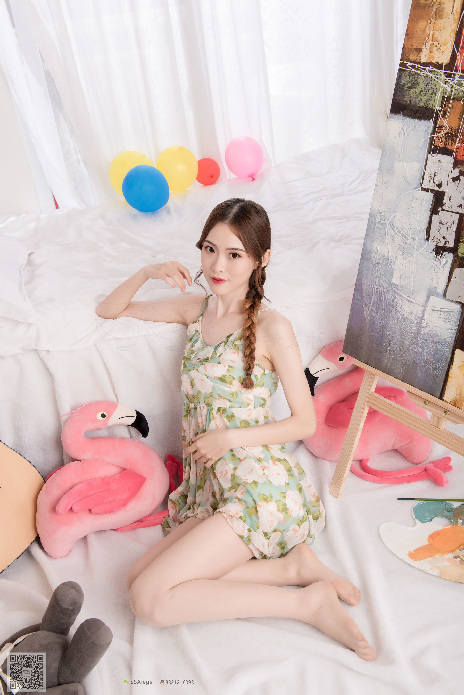 [SSA丝社]超清写真 No.022 琪琪 化身灵魂画师肉丝美足