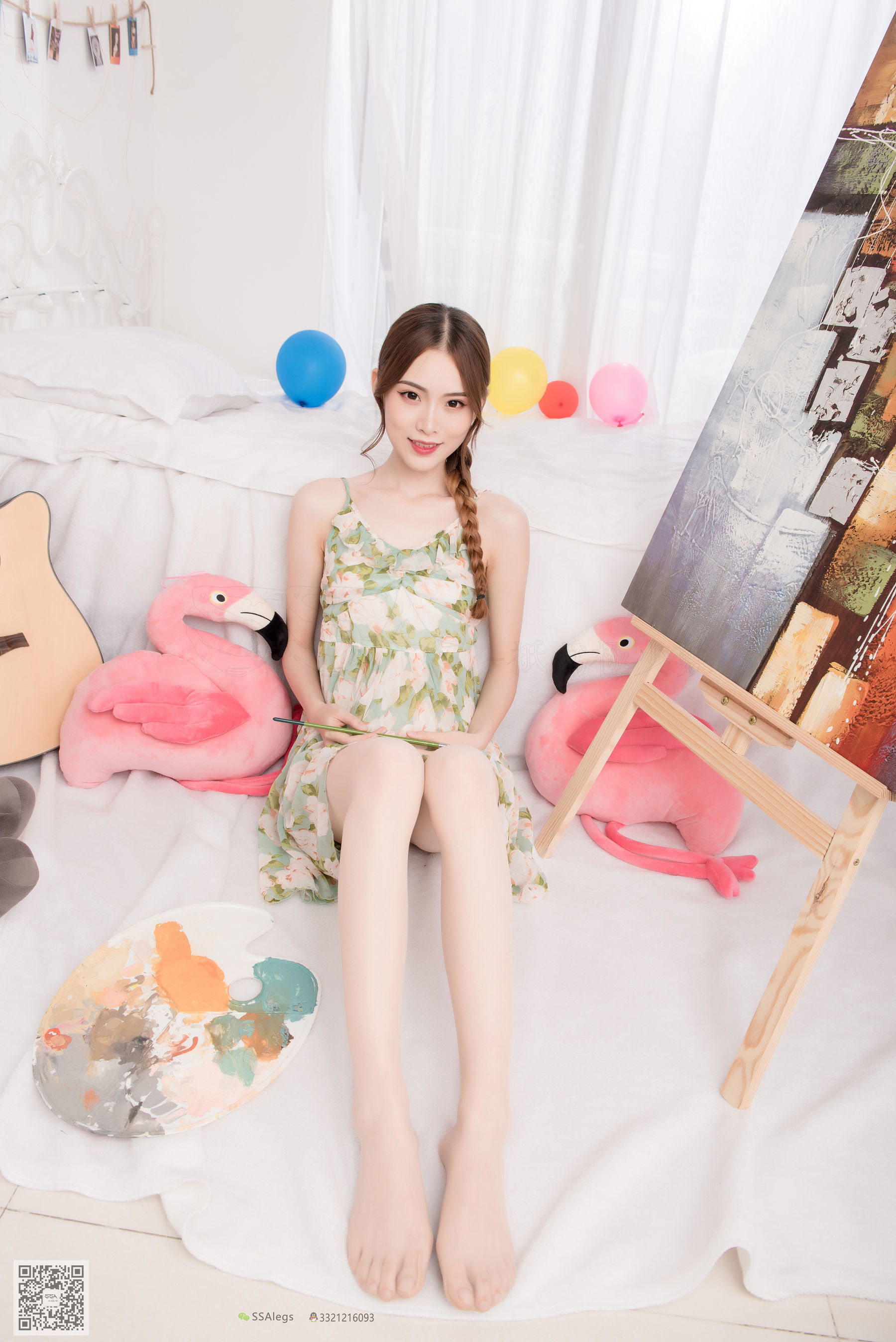 [SSA丝社]超清写真 No.022 琪琪 化身灵魂画师肉丝美足