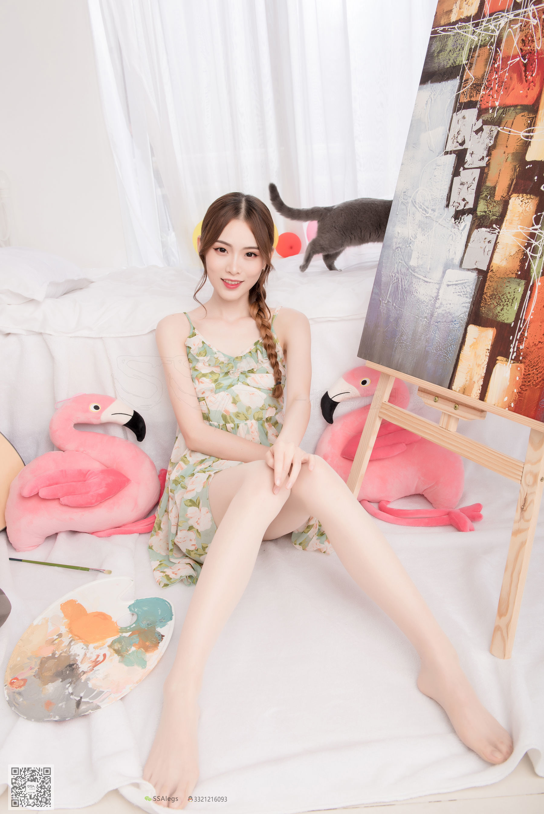 [SSA丝社]超清写真 No.022 琪琪 化身灵魂画师肉丝美足