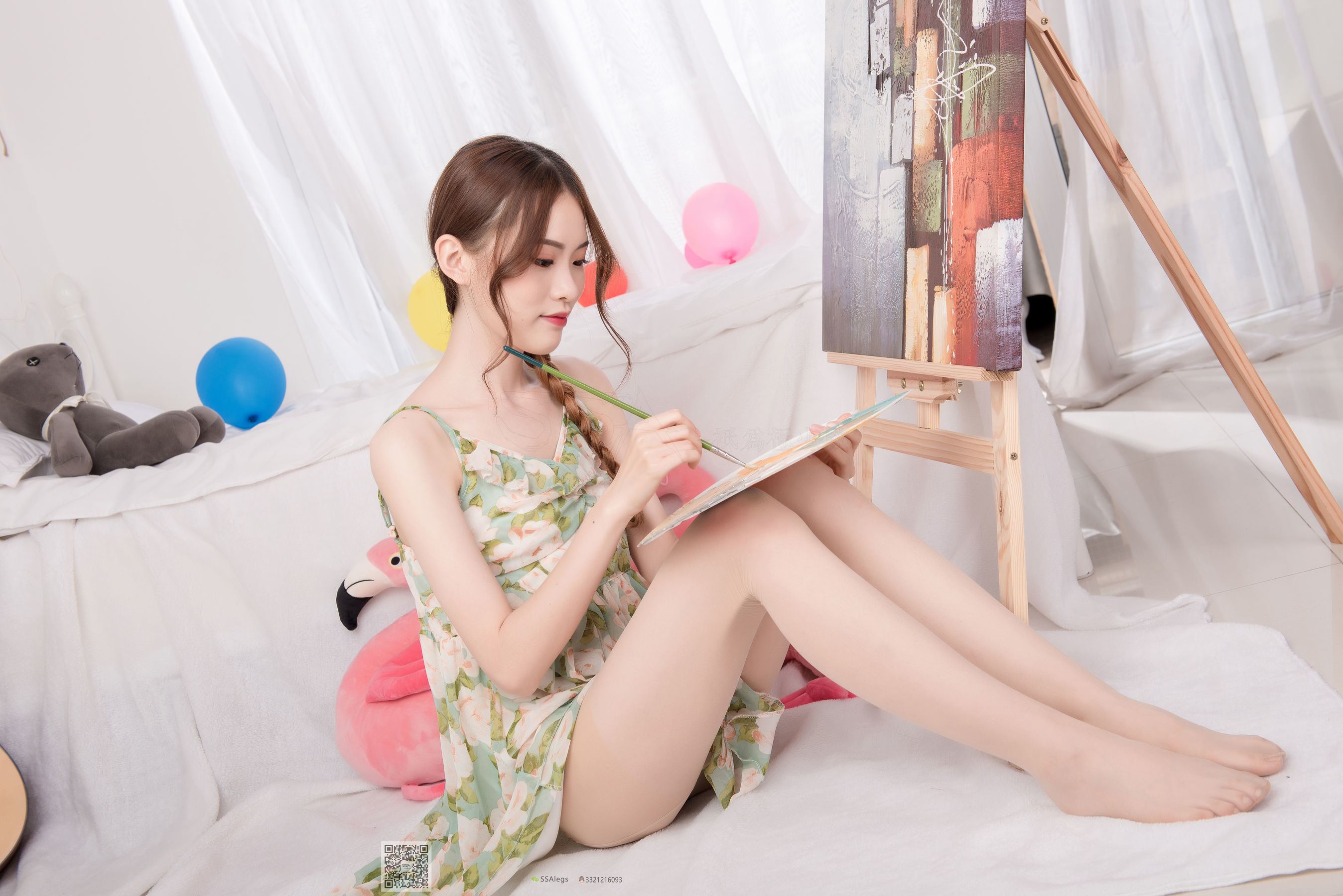 [SSA丝社]超清写真 No.022 琪琪 化身灵魂画师肉丝美足