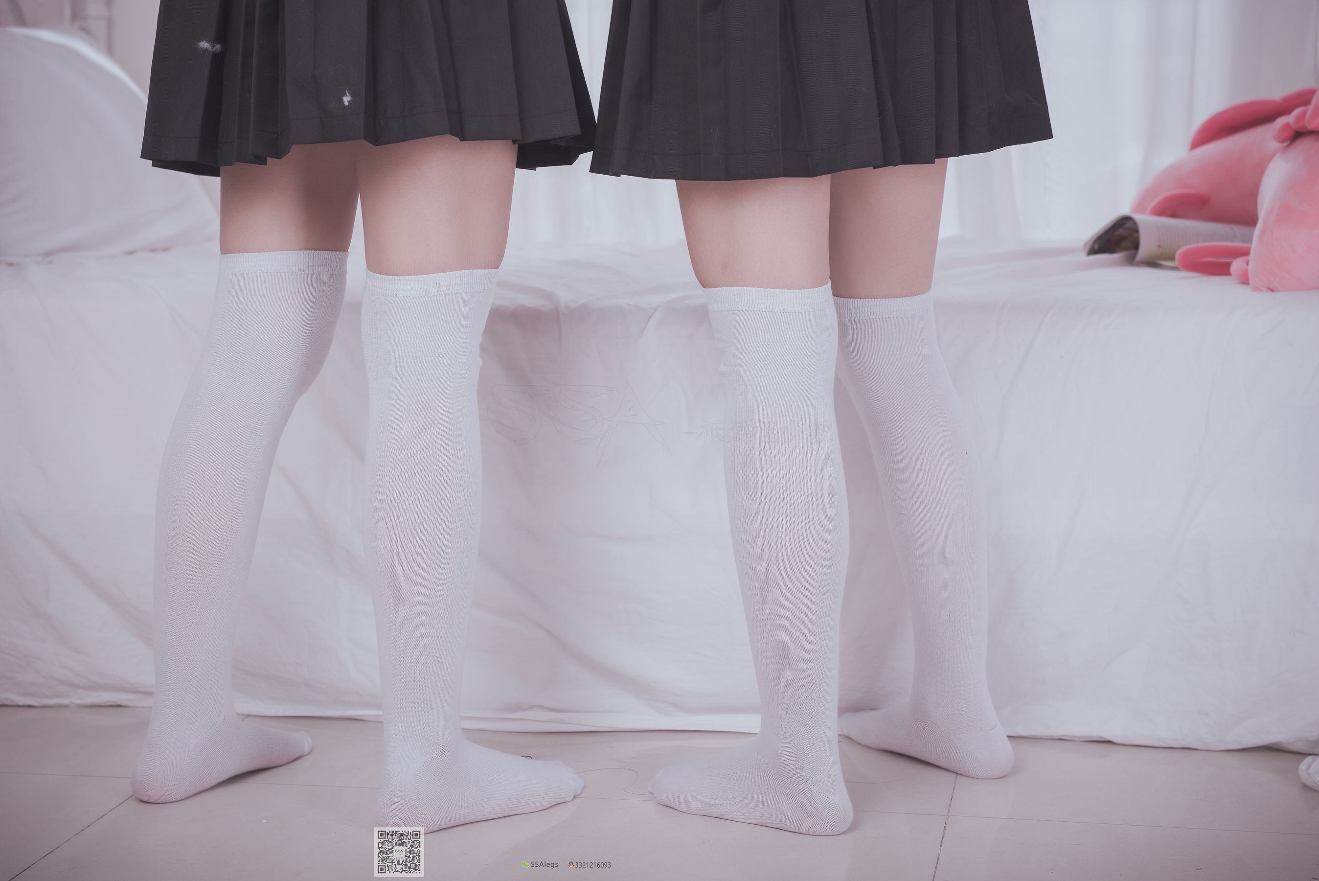 [SSA丝社]超清写真 No.028 青青姐妹 姐妹花的JK情