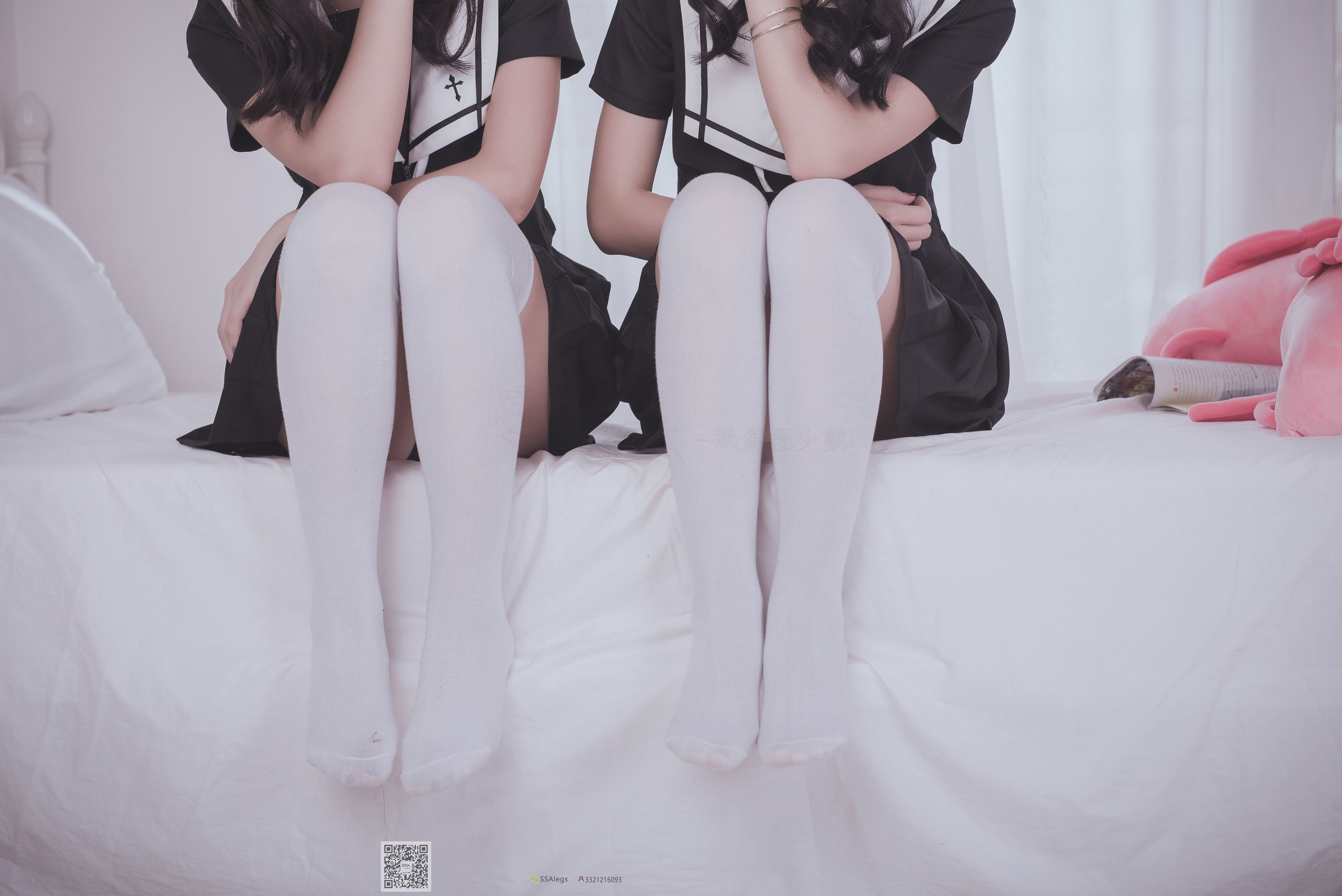 [SSA丝社]超清写真 No.028 青青姐妹 姐妹花的JK情